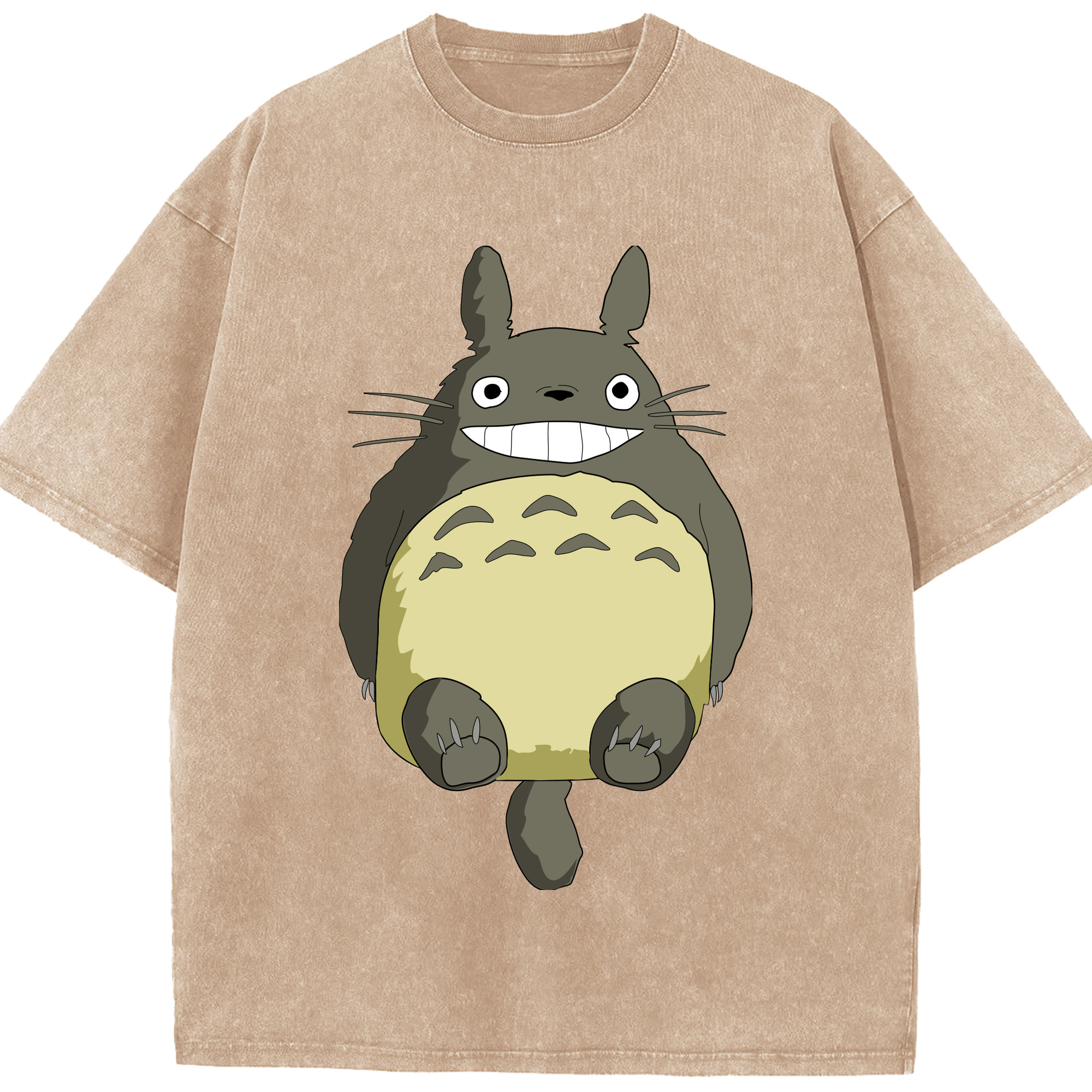（画像用） となりのトトロ 草壁メイ 草壁サツキ My Neighbor Totoro Satsuki Kusakabe Mei Kusakabe 綿100% ヴィンテージ風 半袖Tシャツ（フロントプリント）