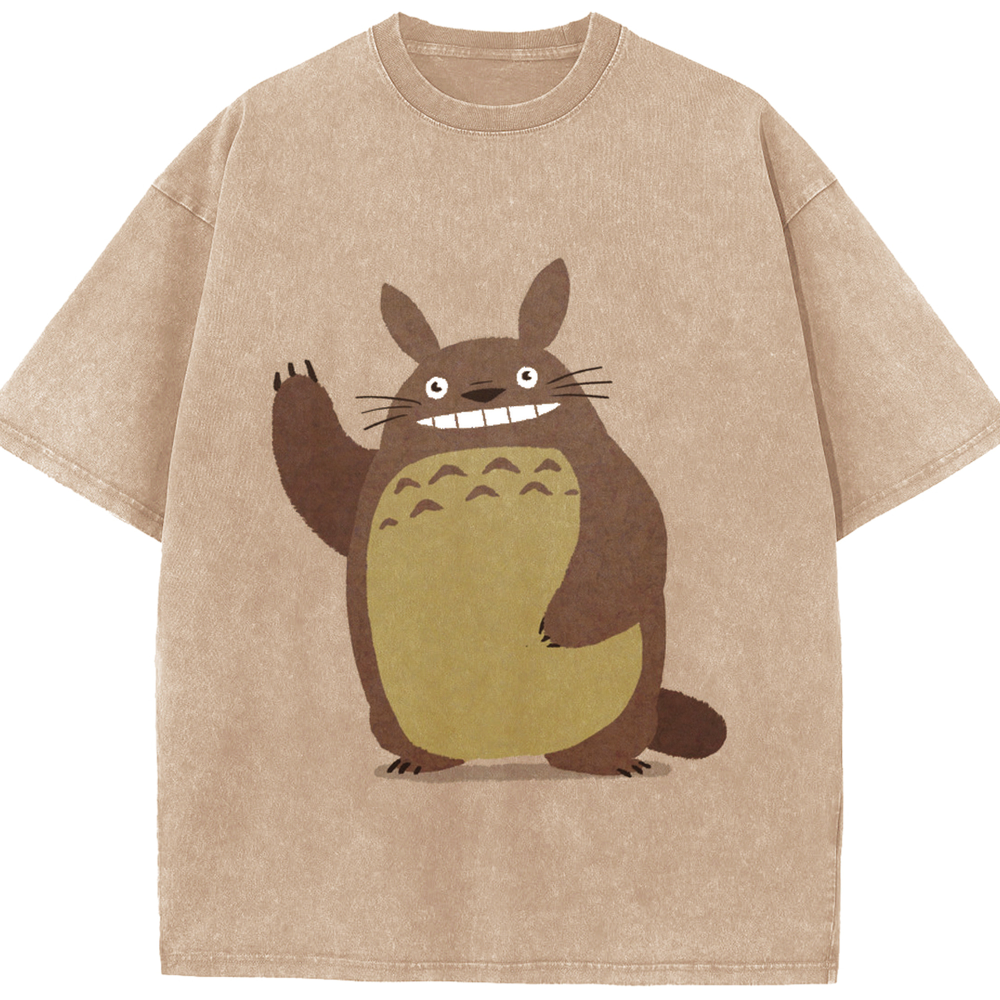 （画像用） となりのトトロ 草壁メイ 草壁サツキ My Neighbor Totoro Satsuki Kusakabe Mei Kusakabe 綿100% ヴィンテージ風 半袖Tシャツ（フロントプリント）
