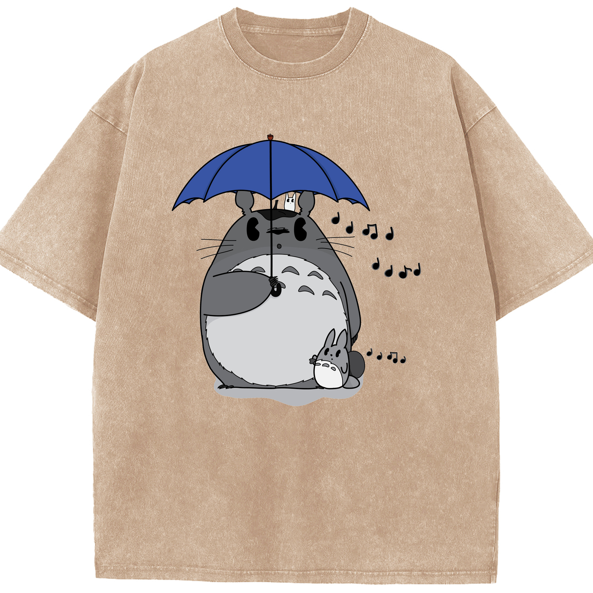 （画像用） となりのトトロ 草壁メイ 草壁サツキ My Neighbor Totoro Satsuki Kusakabe Mei Kusakabe 綿100% ヴィンテージ風 半袖Tシャツ（フロントプリント）