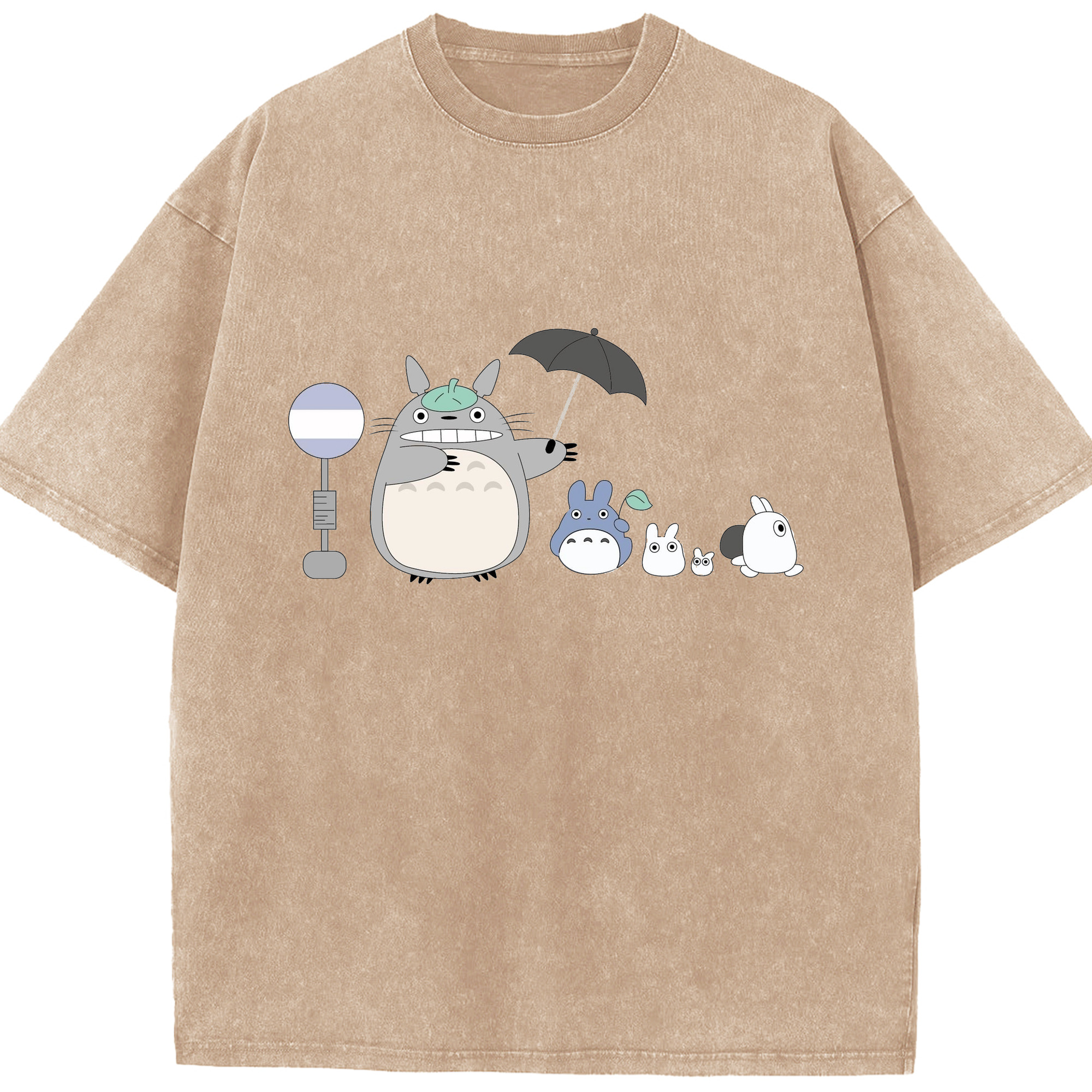 （画像用） となりのトトロ 草壁メイ 草壁サツキ My Neighbor Totoro Satsuki Kusakabe Mei Kusakabe 綿100% ヴィンテージ風 半袖Tシャツ（フロントプリント）