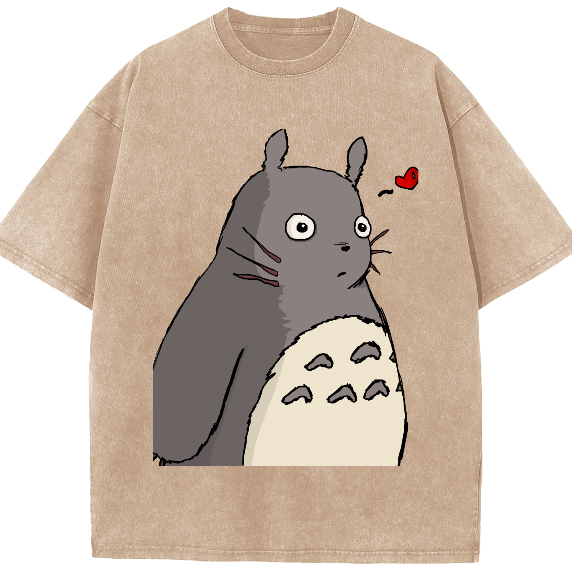 （画像用） となりのトトロ 草壁メイ 草壁サツキ My Neighbor Totoro Satsuki Kusakabe Mei Kusakabe 綿100% ヴィンテージ風 半袖Tシャツ（フロントプリント）