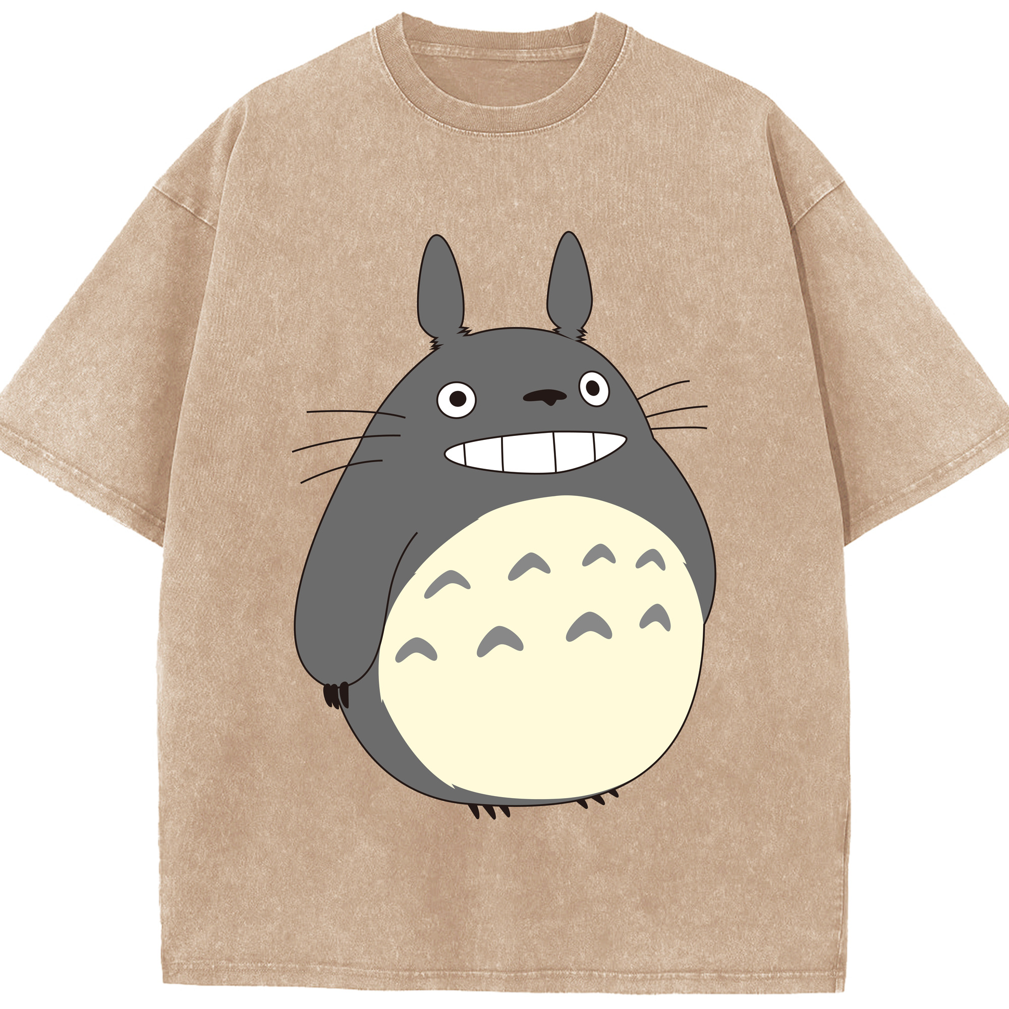 （画像用） となりのトトロ 草壁メイ 草壁サツキ My Neighbor Totoro Satsuki Kusakabe Mei Kusakabe 綿100% ヴィンテージ風 半袖Tシャツ（フロントプリント）