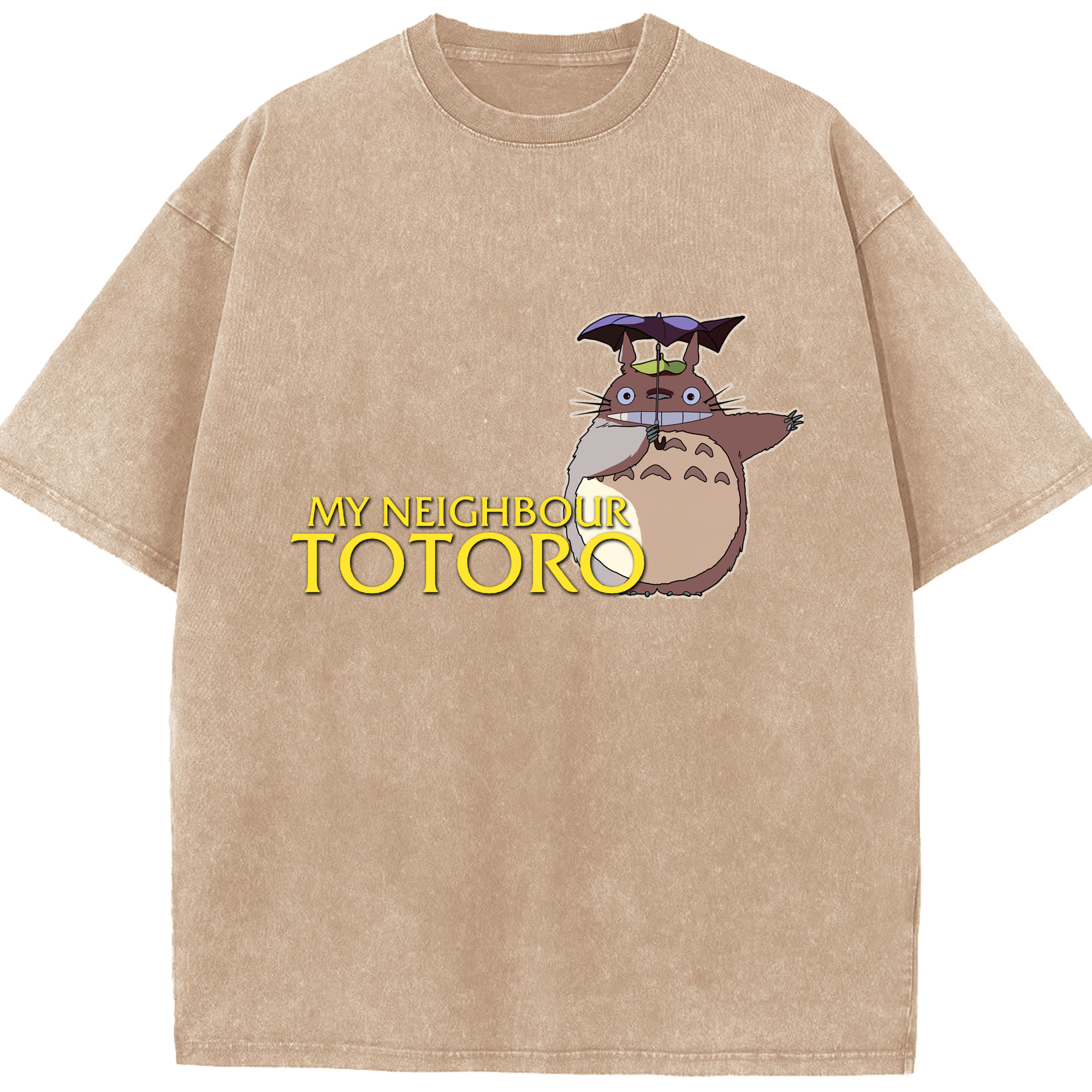 （画像用） となりのトトロ 草壁メイ 草壁サツキ My Neighbor Totoro Satsuki Kusakabe Mei Kusakabe 綿100% ヴィンテージ風 半袖Tシャツ（フロントプリント）