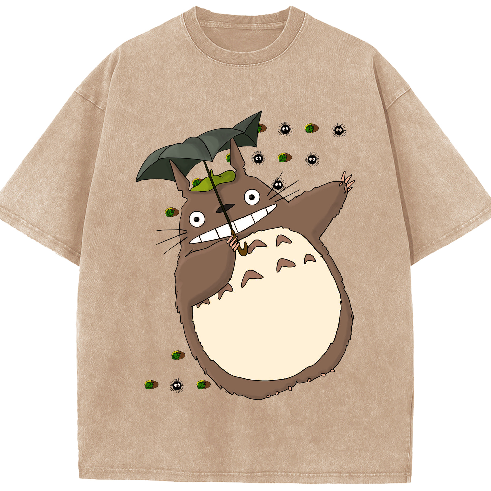 （画像用） となりのトトロ 草壁メイ 草壁サツキ My Neighbor Totoro Satsuki Kusakabe Mei Kusakabe 綿100% ヴィンテージ風 半袖Tシャツ（フロントプリント）