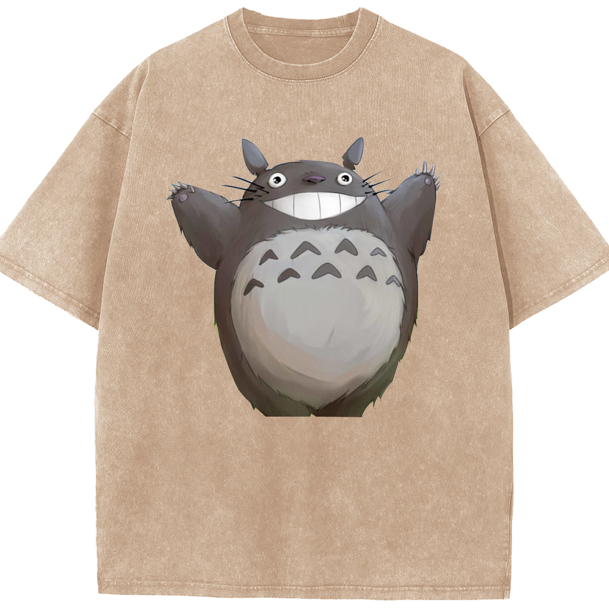 （画像用） となりのトトロ 草壁メイ 草壁サツキ My Neighbor Totoro Satsuki Kusakabe Mei Kusakabe 綿100% ヴィンテージ風 半袖Tシャツ（フロントプリント）