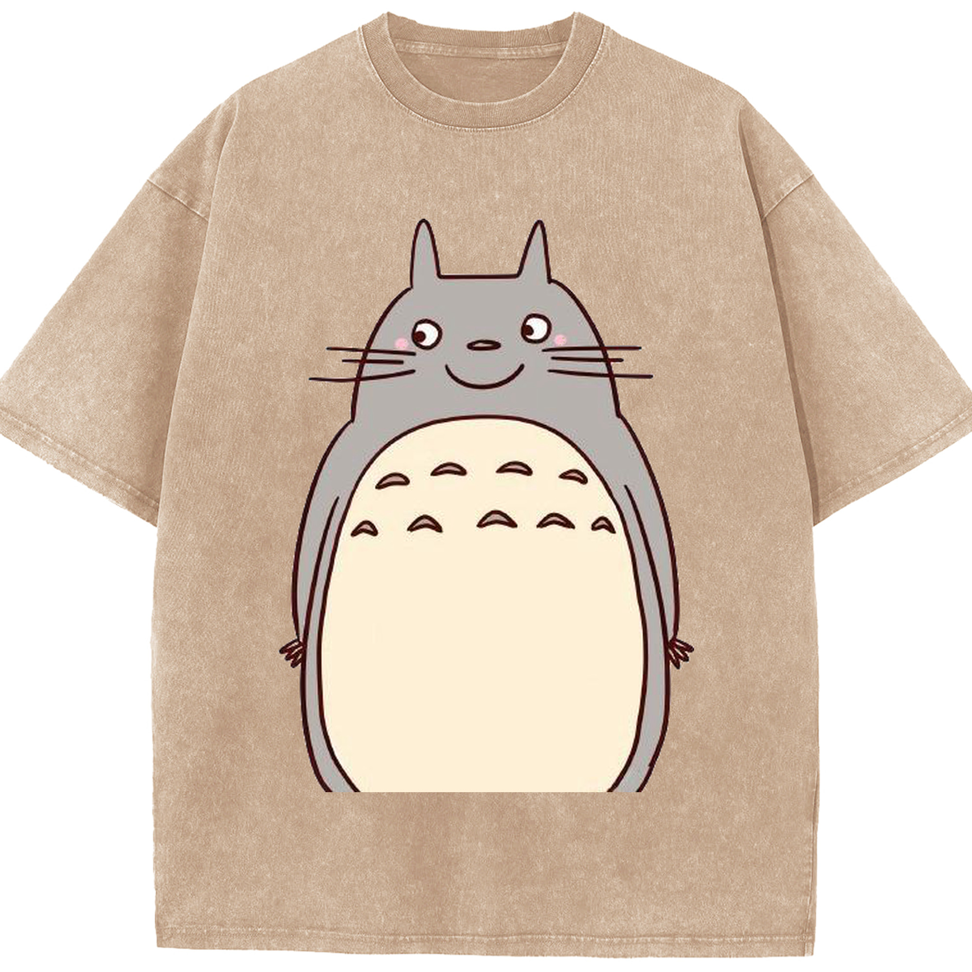 （画像用） となりのトトロ 草壁メイ 草壁サツキ My Neighbor Totoro Satsuki Kusakabe Mei Kusakabe 綿100% ヴィンテージ風 半袖Tシャツ（フロントプリント）