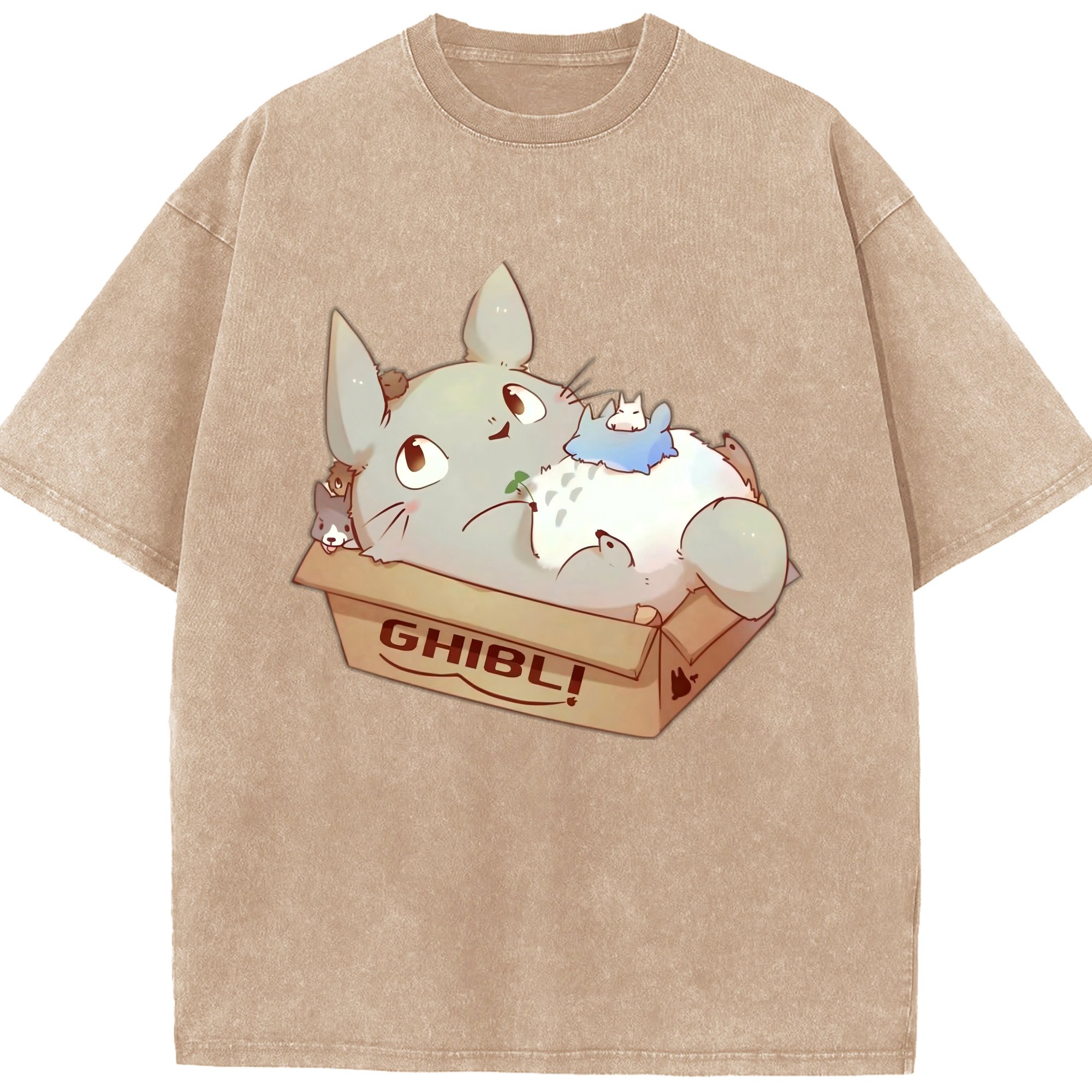 （画像用） となりのトトロ 草壁メイ 草壁サツキ My Neighbor Totoro Satsuki Kusakabe Mei Kusakabe 綿100% ヴィンテージ風 半袖Tシャツ（フロントプリント）