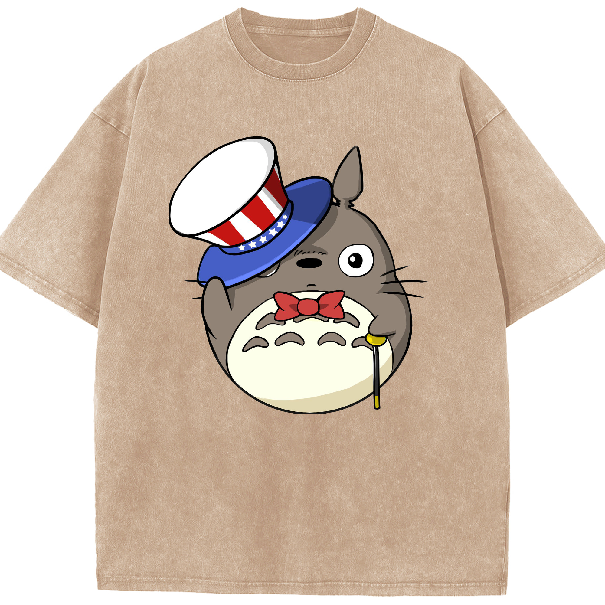 （画像用） となりのトトロ 草壁メイ 草壁サツキ My Neighbor Totoro Satsuki Kusakabe Mei Kusakabe 綿100% ヴィンテージ風 半袖Tシャツ（フロントプリント）