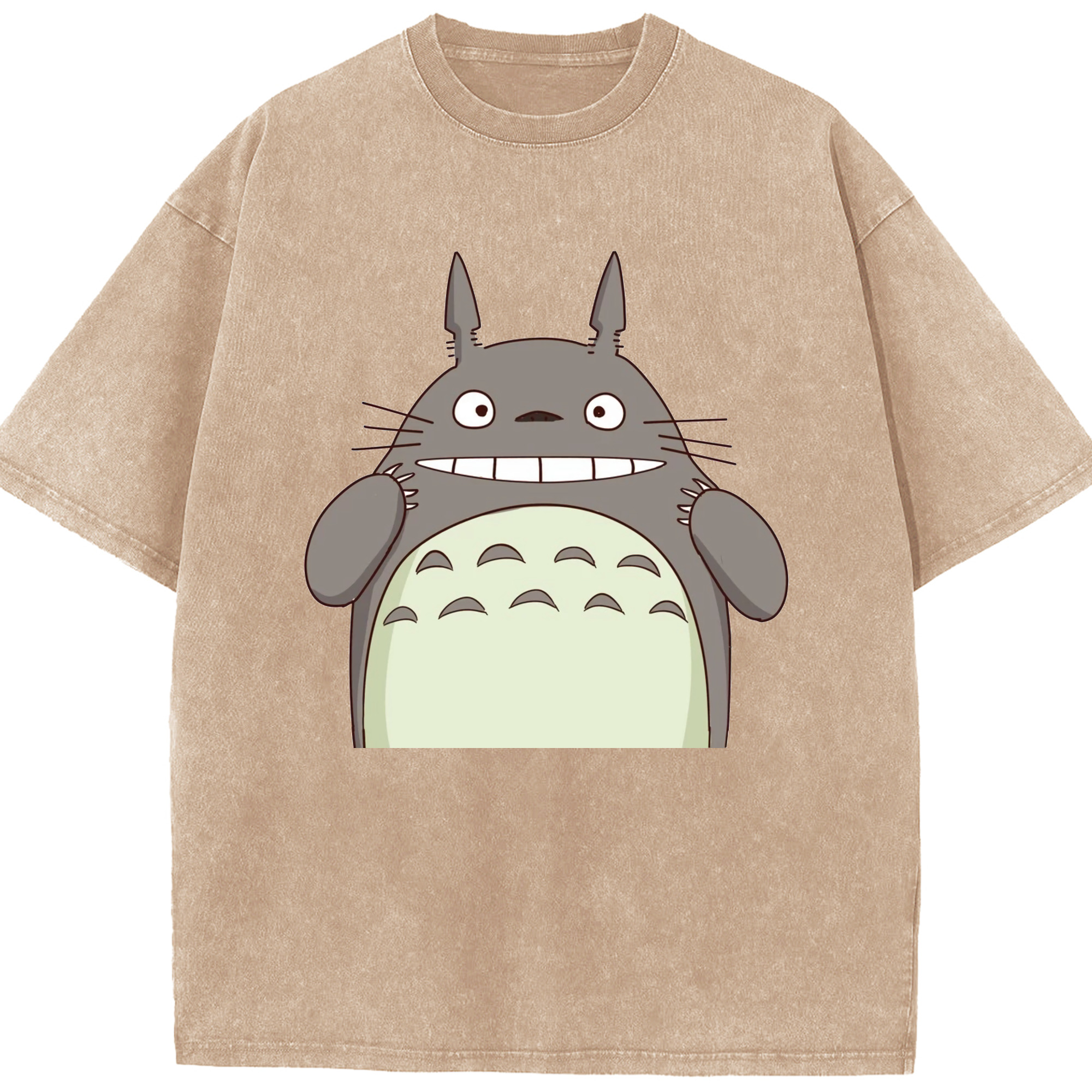 （画像用） となりのトトロ 草壁メイ 草壁サツキ My Neighbor Totoro Satsuki Kusakabe Mei Kusakabe 綿100% ヴィンテージ風 半袖Tシャツ（フロントプリント）