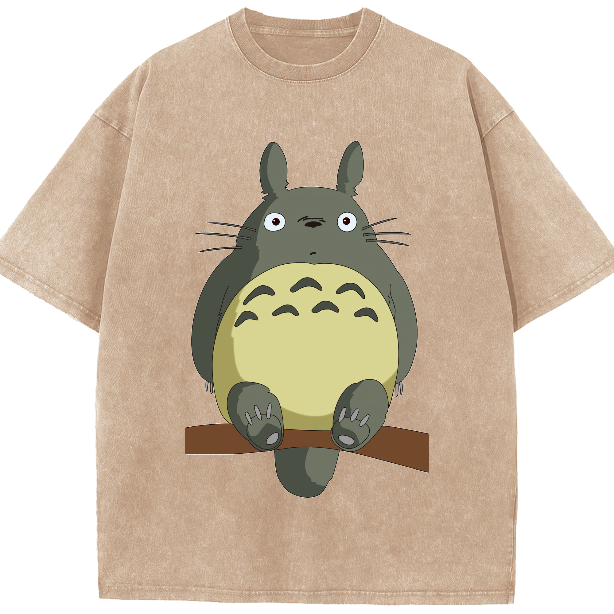 （画像用） となりのトトロ 草壁メイ 草壁サツキ My Neighbor Totoro Satsuki Kusakabe Mei Kusakabe 綿100% ヴィンテージ風 半袖Tシャツ（フロントプリント）