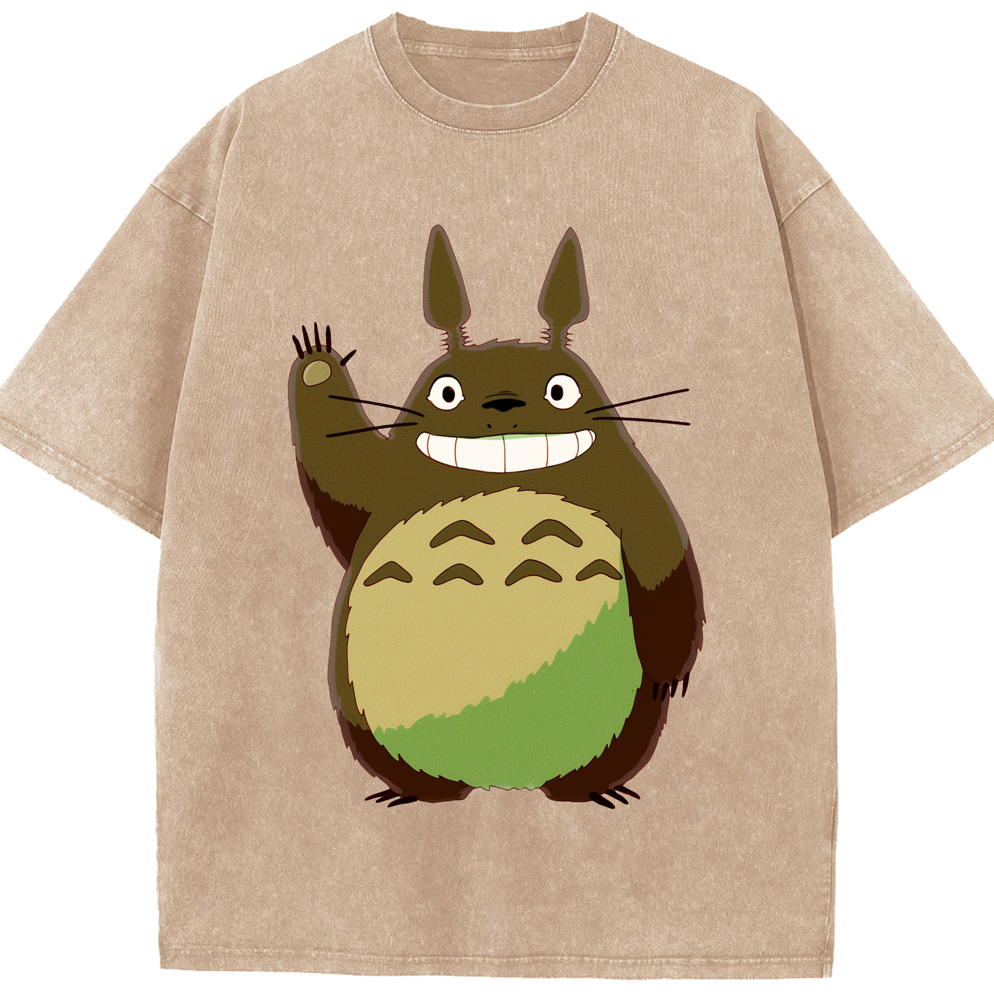 （画像用） となりのトトロ 草壁メイ 草壁サツキ My Neighbor Totoro Satsuki Kusakabe Mei Kusakabe 綿100% ヴィンテージ風 半袖Tシャツ（フロントプリント）