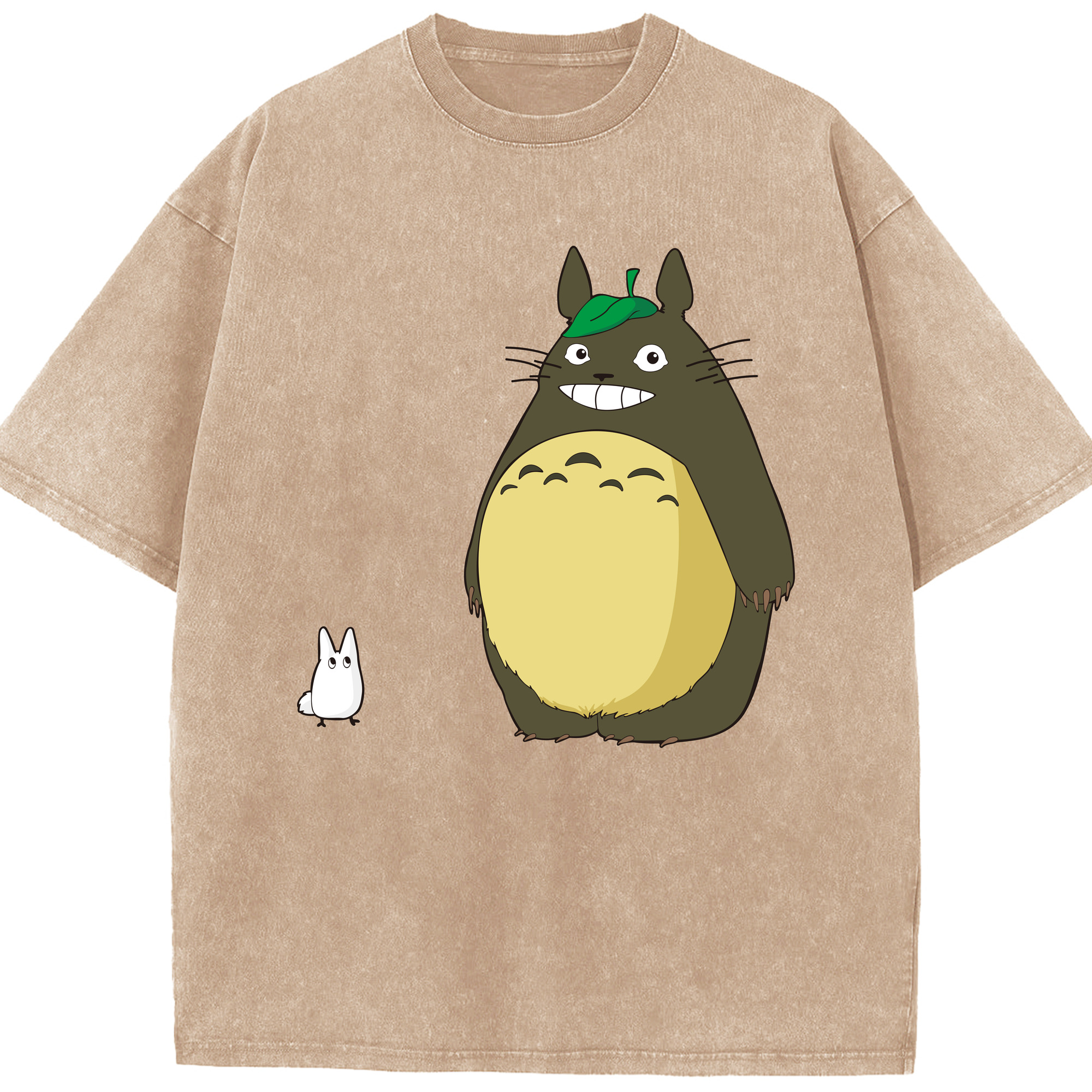 （画像用） となりのトトロ 草壁メイ 草壁サツキ My Neighbor Totoro Satsuki Kusakabe Mei Kusakabe 綿100% ヴィンテージ風 半袖Tシャツ（フロントプリント）