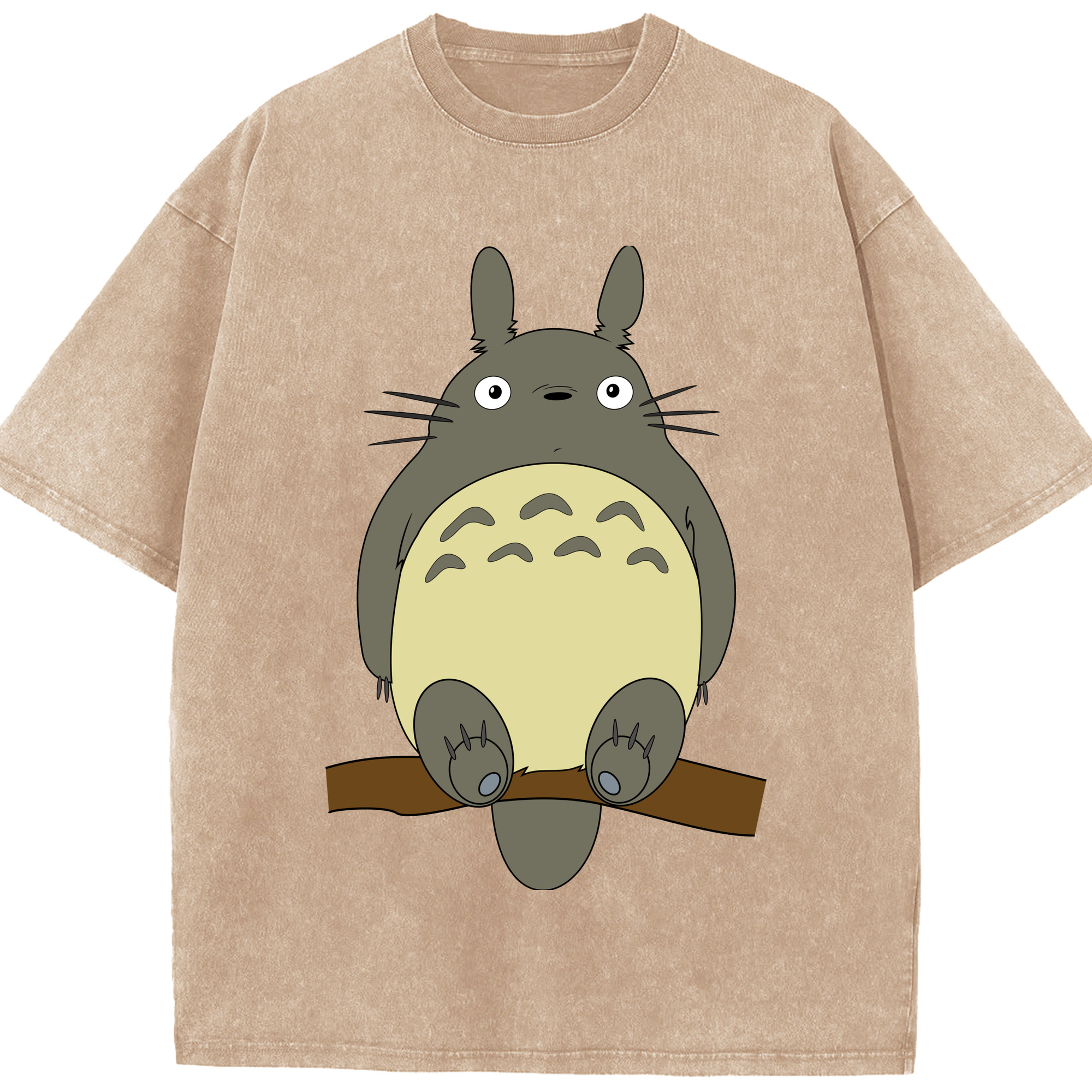 （画像用） となりのトトロ 草壁メイ 草壁サツキ My Neighbor Totoro Satsuki Kusakabe Mei Kusakabe 綿100% ヴィンテージ風 半袖Tシャツ（フロントプリント）