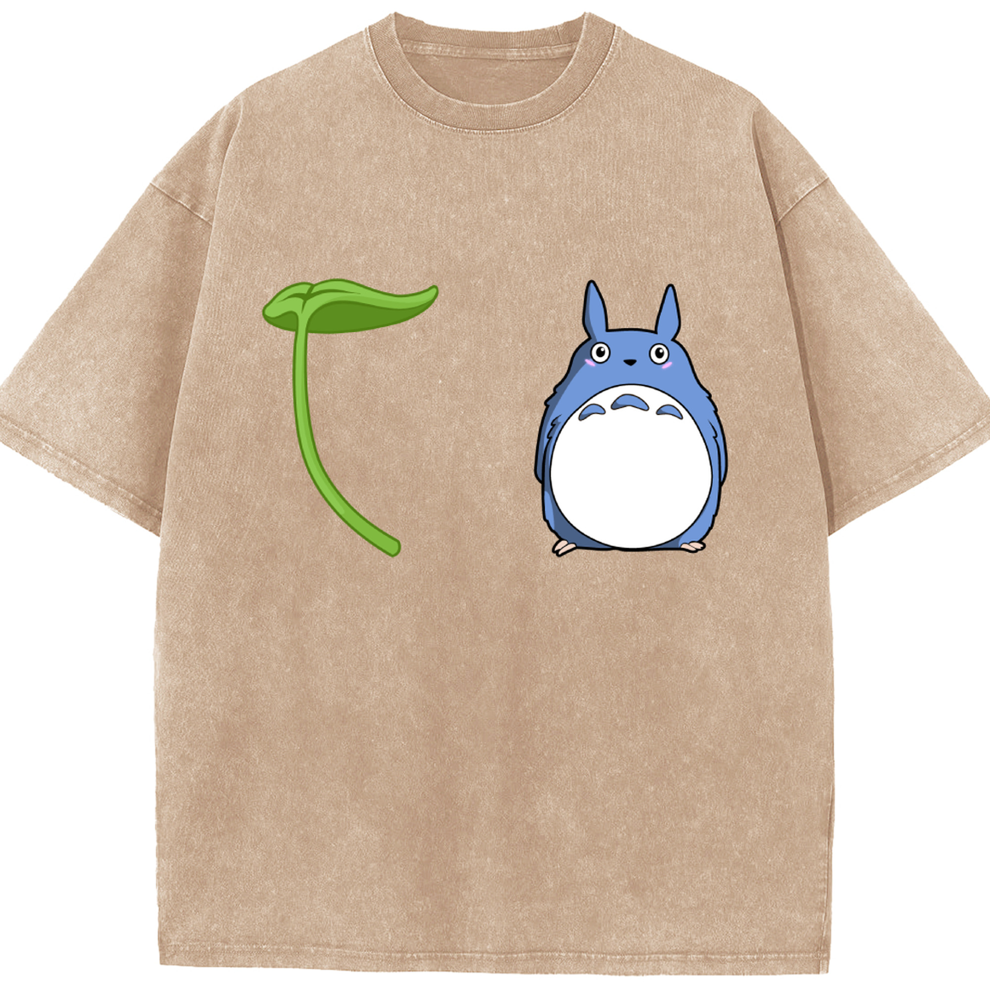 （画像用） となりのトトロ 草壁メイ 草壁サツキ My Neighbor Totoro Satsuki Kusakabe Mei Kusakabe 綿100% ヴィンテージ風 半袖Tシャツ（フロントプリント）