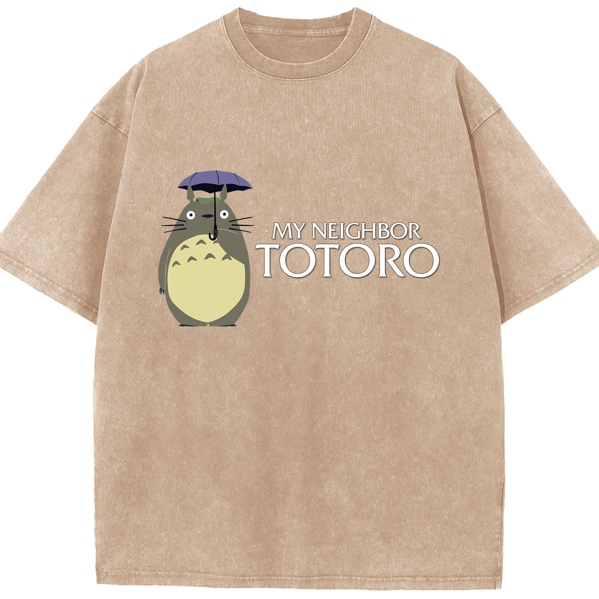 （画像用） となりのトトロ 草壁メイ 草壁サツキ My Neighbor Totoro Satsuki Kusakabe Mei Kusakabe 綿100% ヴィンテージ風 半袖Tシャツ（フロントプリント）