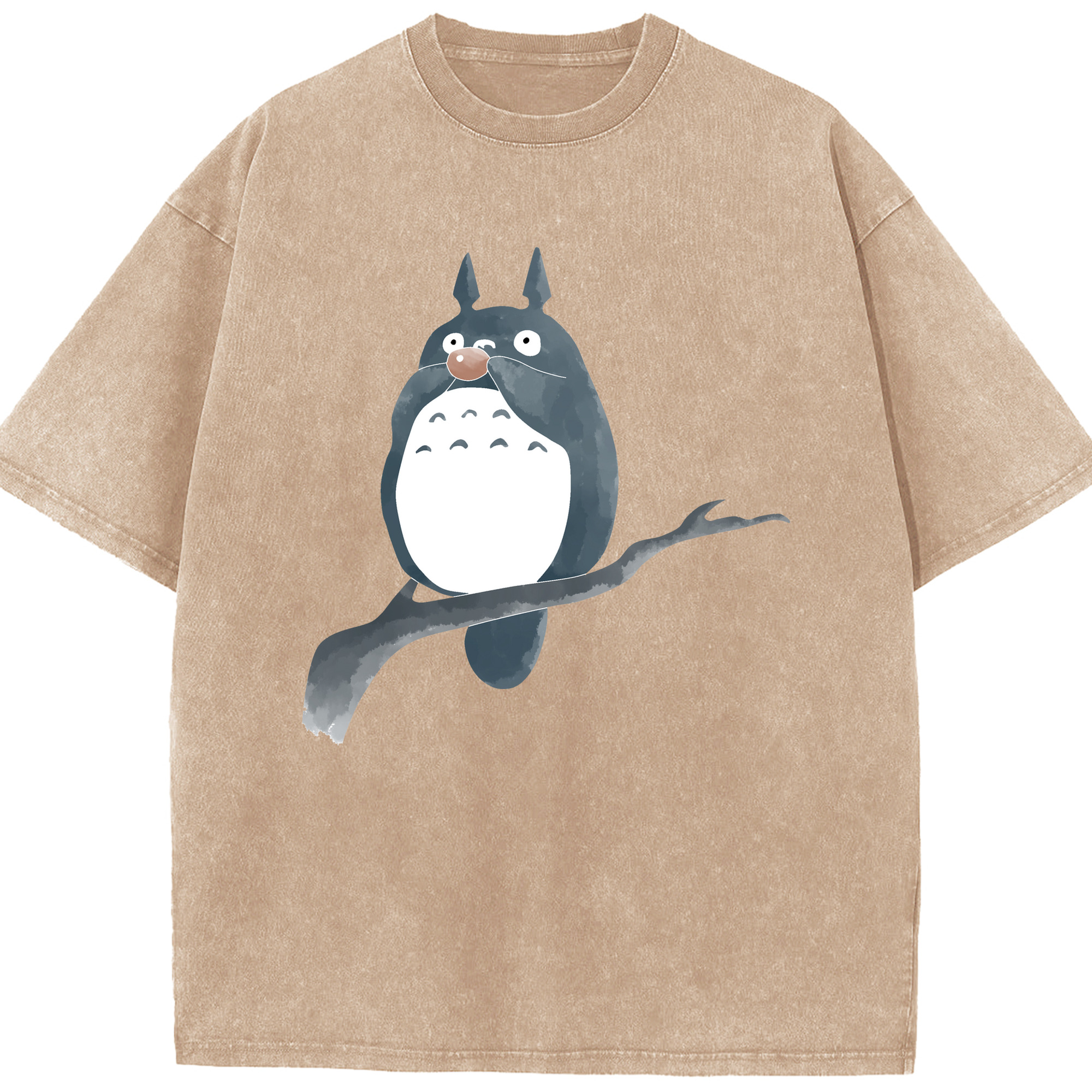 （画像用） となりのトトロ 草壁メイ 草壁サツキ My Neighbor Totoro Satsuki Kusakabe Mei Kusakabe 綿100% ヴィンテージ風 半袖Tシャツ（フロントプリント）