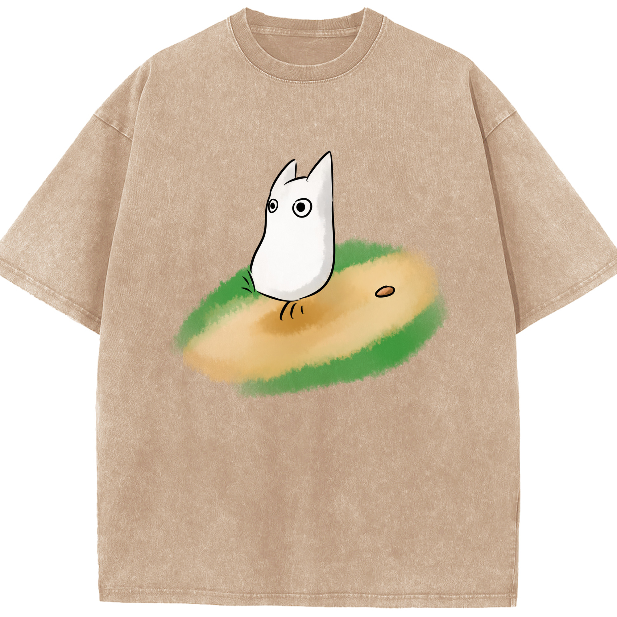 （画像用） となりのトトロ 草壁メイ 草壁サツキ My Neighbor Totoro Satsuki Kusakabe Mei Kusakabe 綿100% ヴィンテージ風 半袖Tシャツ（フロントプリント）