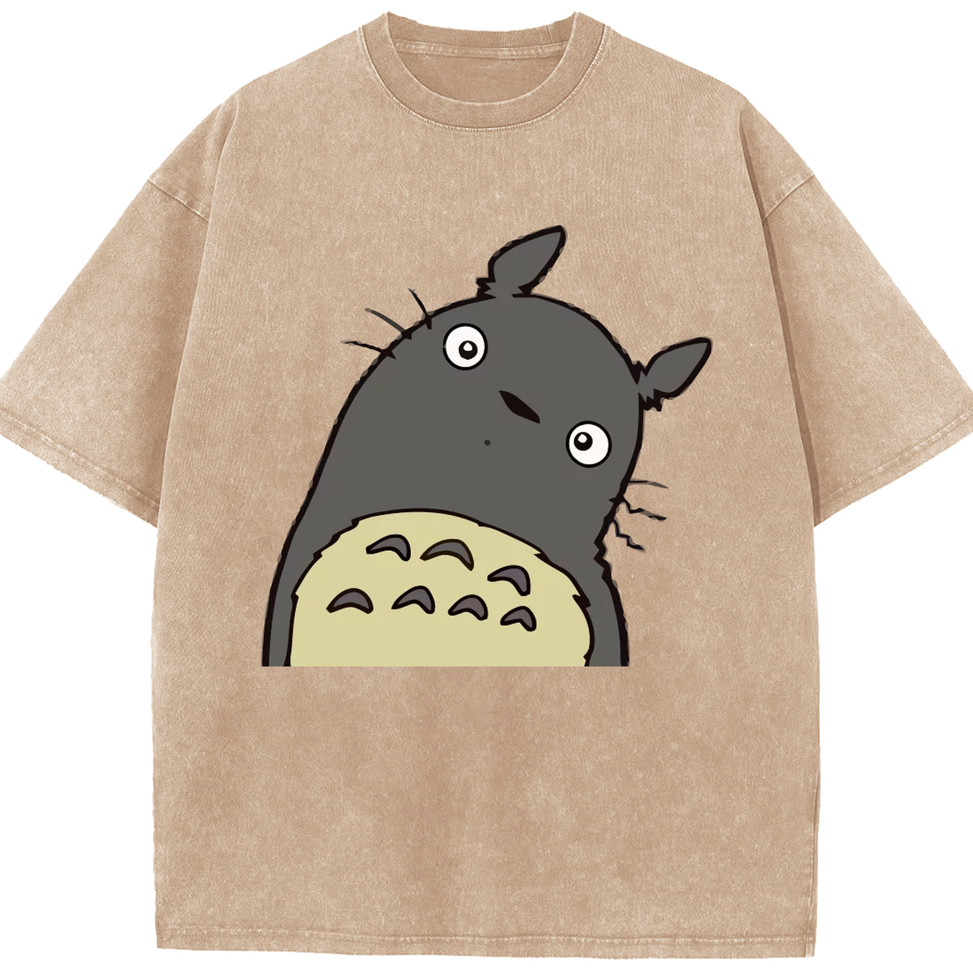 （画像用） となりのトトロ 草壁メイ 草壁サツキ My Neighbor Totoro Satsuki Kusakabe Mei Kusakabe 綿100% ヴィンテージ風 半袖Tシャツ（フロントプリント）