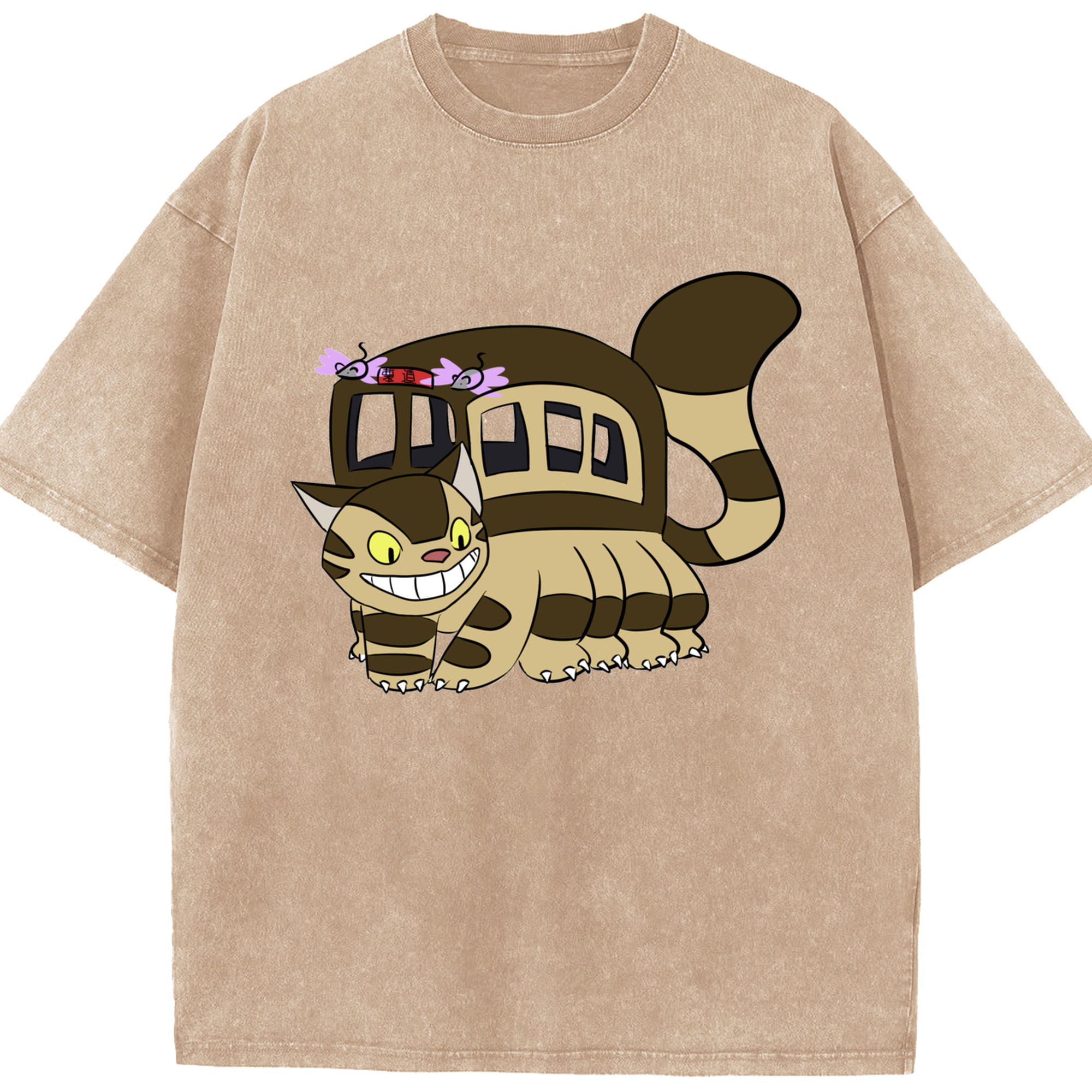 （画像用） となりのトトロ 草壁メイ 草壁サツキ My Neighbor Totoro Satsuki Kusakabe Mei Kusakabe 綿100% ヴィンテージ風 半袖Tシャツ（フロントプリント）