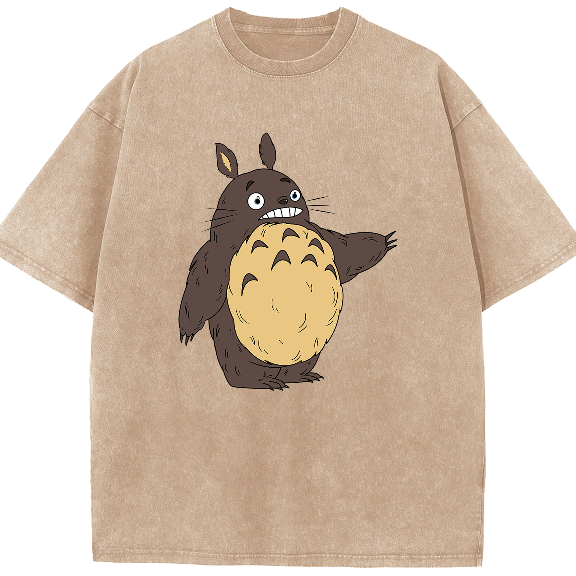 （画像用） となりのトトロ 草壁メイ 草壁サツキ My Neighbor Totoro Satsuki Kusakabe Mei Kusakabe 綿100% ヴィンテージ風 半袖Tシャツ（フロントプリント）