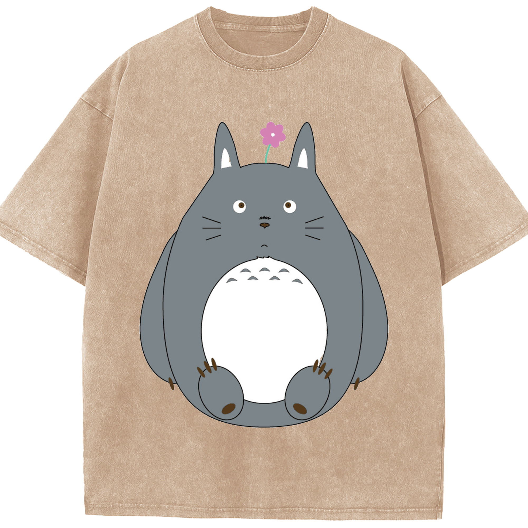 （画像用） となりのトトロ 草壁メイ 草壁サツキ My Neighbor Totoro Satsuki Kusakabe Mei Kusakabe 綿100% ヴィンテージ風 半袖Tシャツ（フロントプリント）
