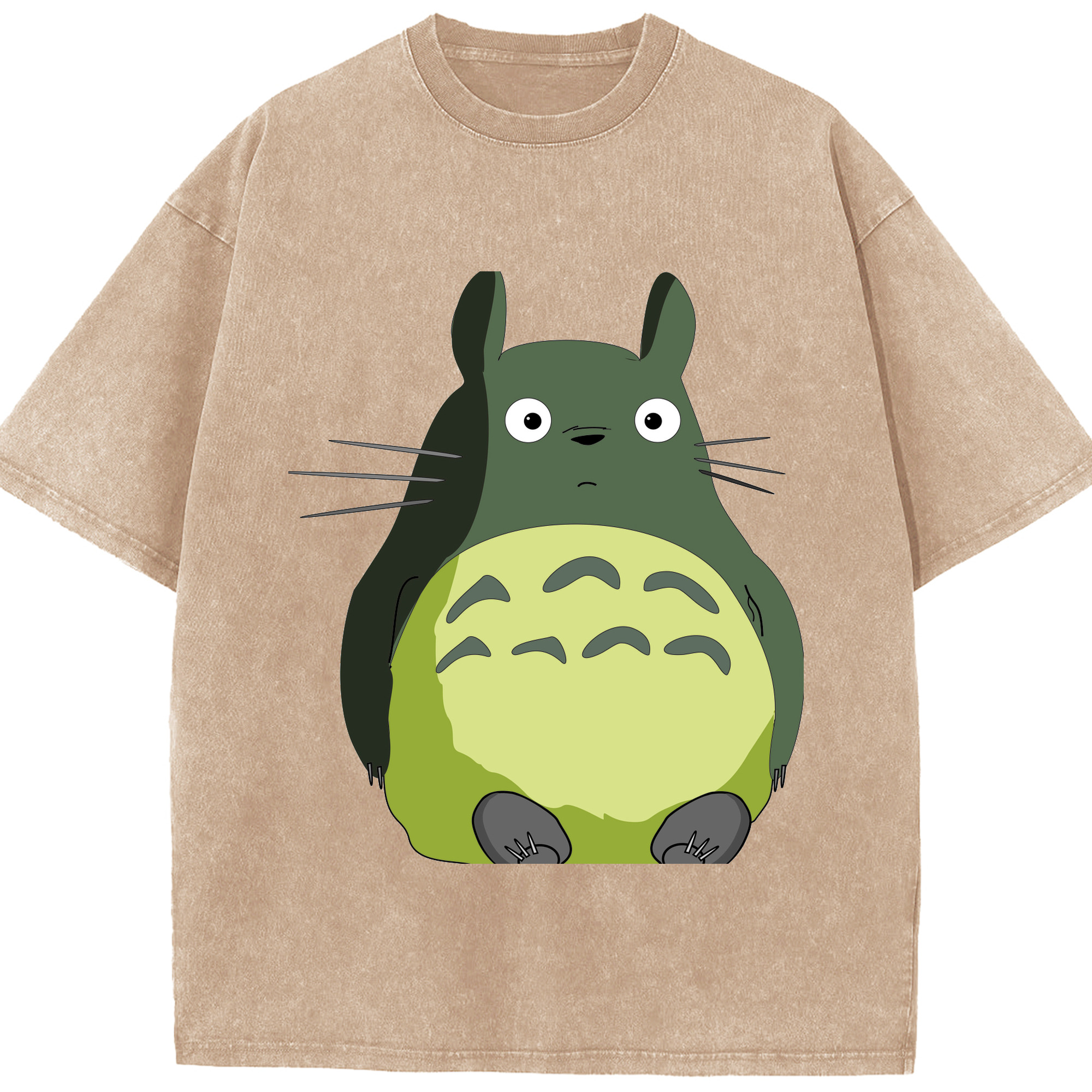 （画像用） となりのトトロ 草壁メイ 草壁サツキ My Neighbor Totoro Satsuki Kusakabe Mei Kusakabe 綿100% ヴィンテージ風 半袖Tシャツ（フロントプリント）