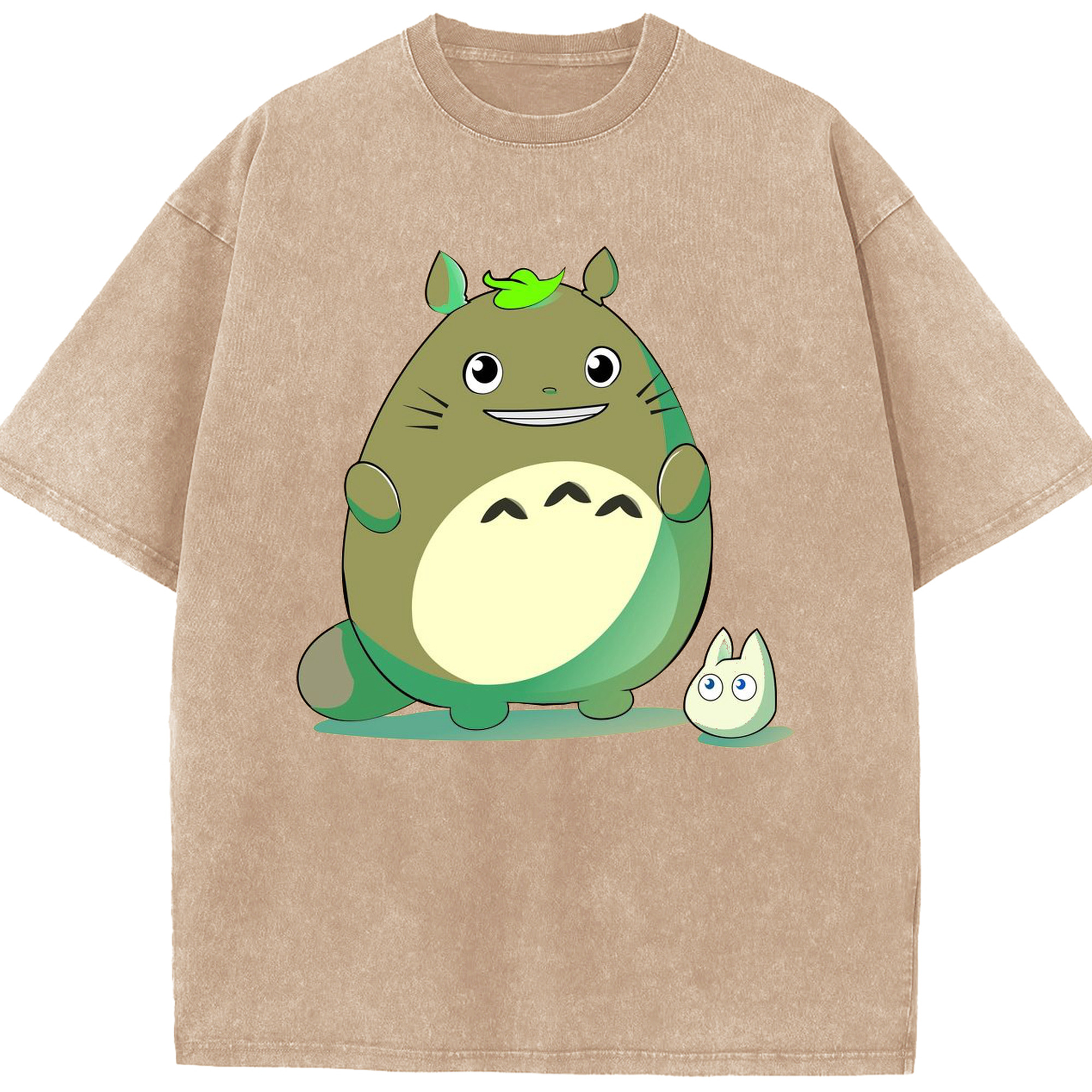 （画像用） となりのトトロ 草壁メイ 草壁サツキ My Neighbor Totoro Satsuki Kusakabe Mei Kusakabe 綿100% ヴィンテージ風 半袖Tシャツ（フロントプリント）