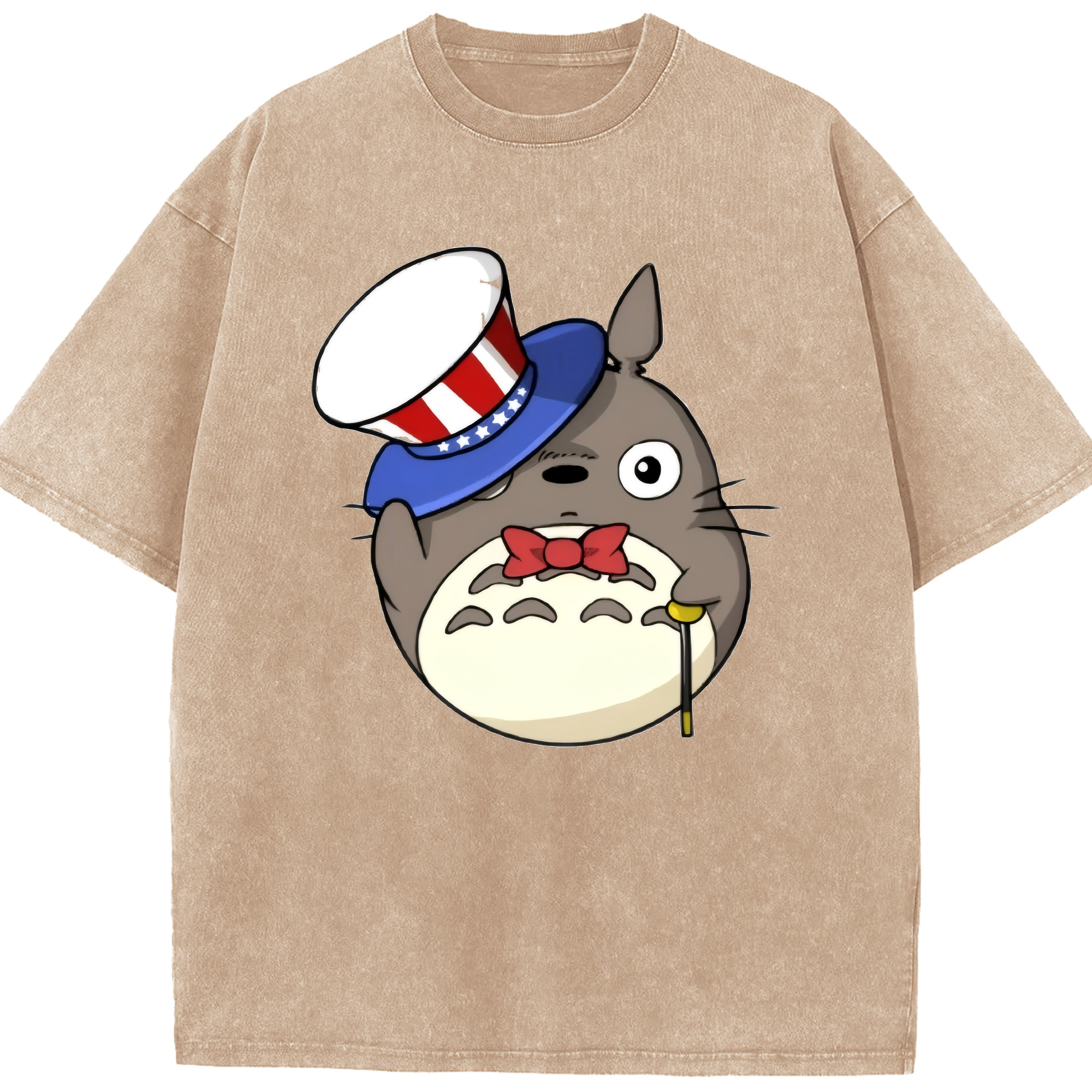 （画像用） となりのトトロ 草壁メイ 草壁サツキ My Neighbor Totoro Satsuki Kusakabe Mei Kusakabe 綿100% ヴィンテージ風 半袖Tシャツ（フロントプリント）