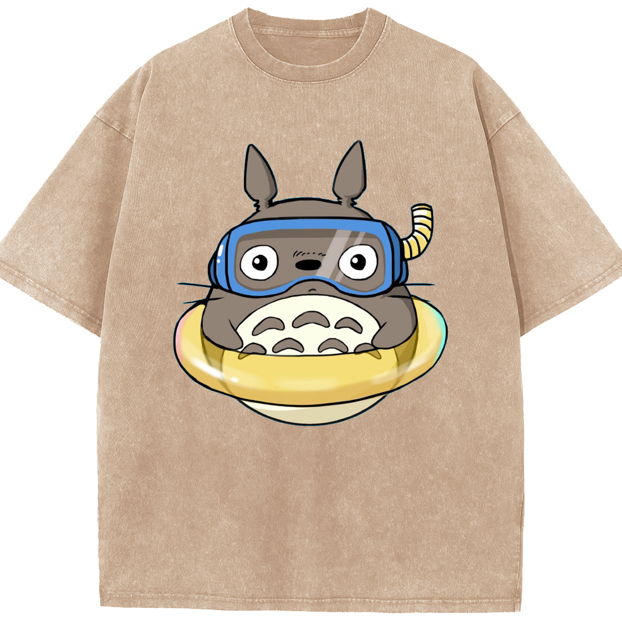 （画像用） となりのトトロ 草壁メイ 草壁サツキ My Neighbor Totoro Satsuki Kusakabe Mei Kusakabe 綿100% ヴィンテージ風 半袖Tシャツ（フロントプリント）