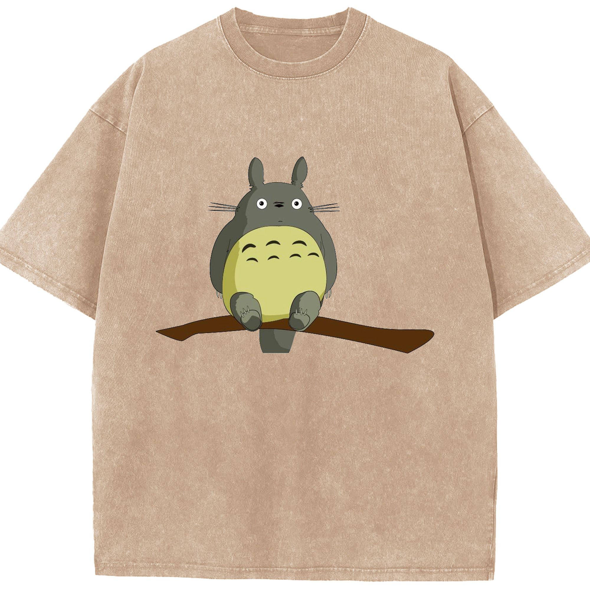 （画像用） となりのトトロ 草壁メイ 草壁サツキ My Neighbor Totoro Satsuki Kusakabe Mei Kusakabe 綿100% ヴィンテージ風 半袖Tシャツ（フロントプリント）