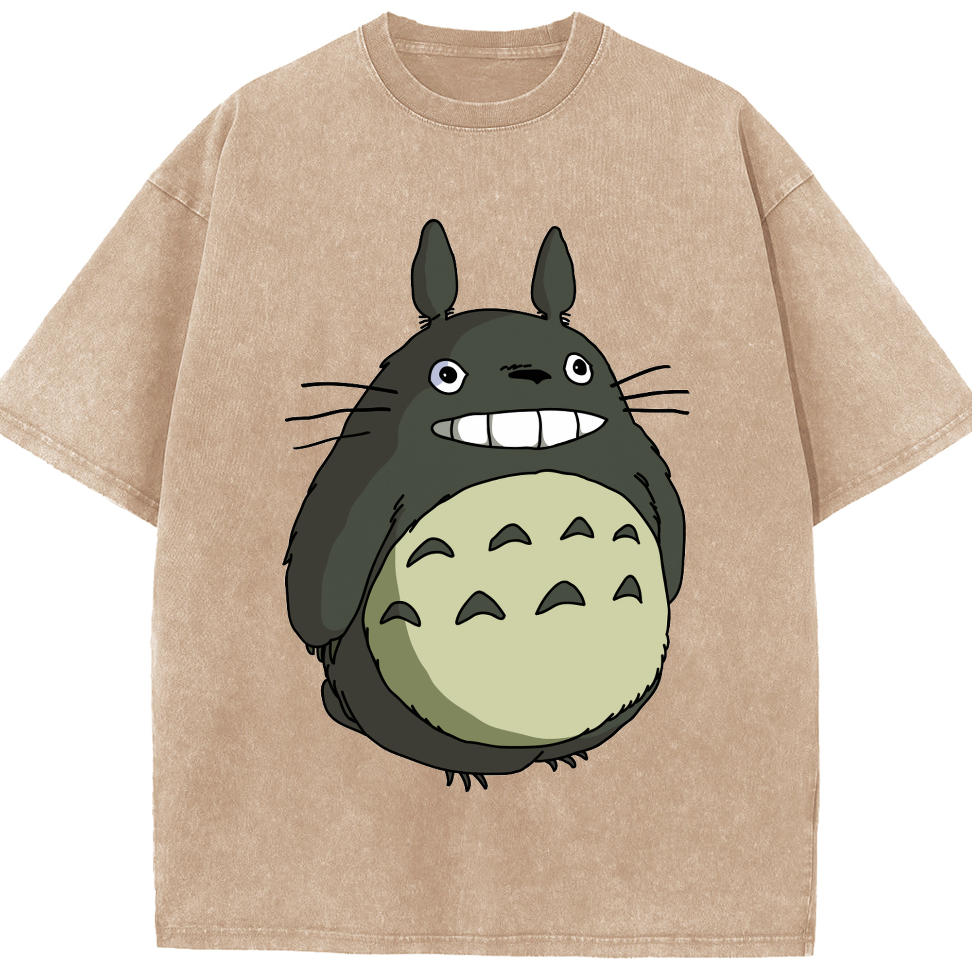 （画像用） となりのトトロ 草壁メイ 草壁サツキ My Neighbor Totoro Satsuki Kusakabe Mei Kusakabe 綿100% ヴィンテージ風 半袖Tシャツ（フロントプリント）