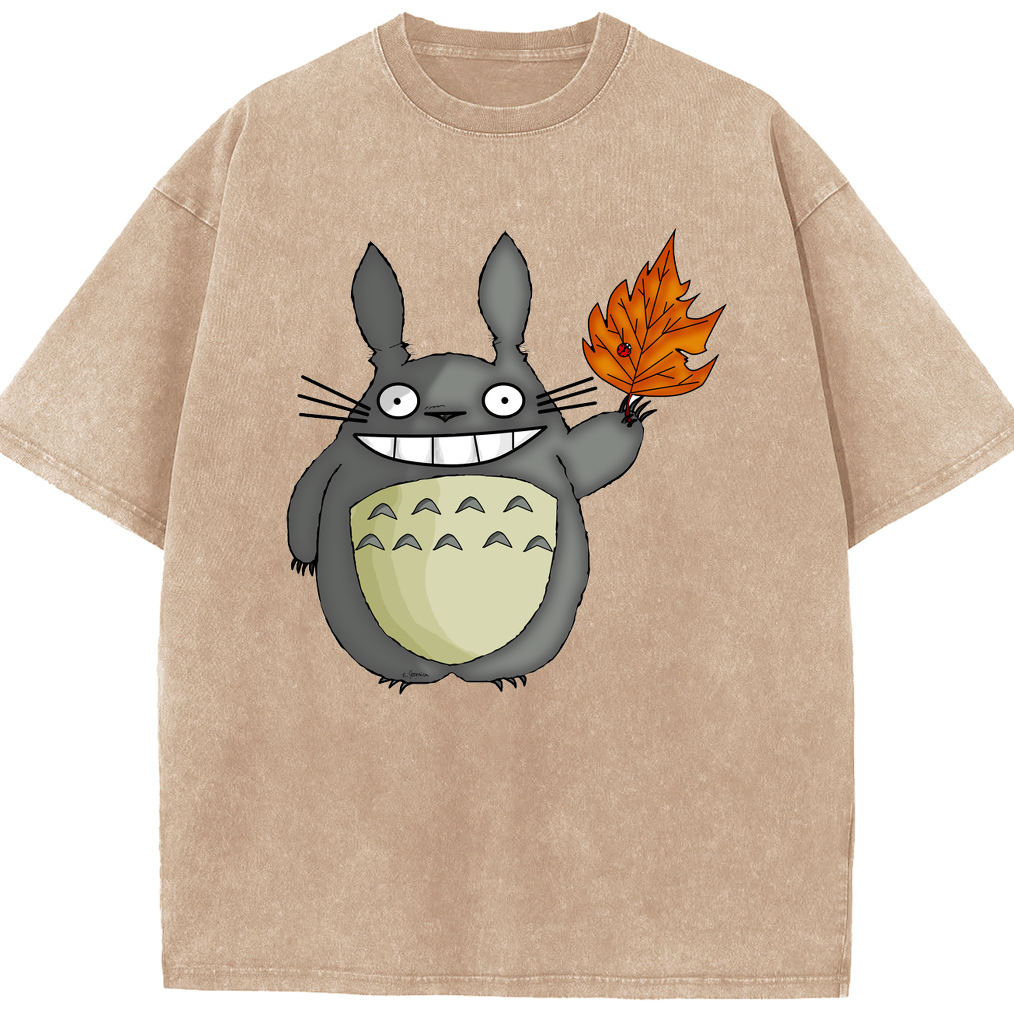 （画像用） となりのトトロ 草壁メイ 草壁サツキ My Neighbor Totoro Satsuki Kusakabe Mei Kusakabe 綿100% ヴィンテージ風 半袖Tシャツ（フロントプリント）