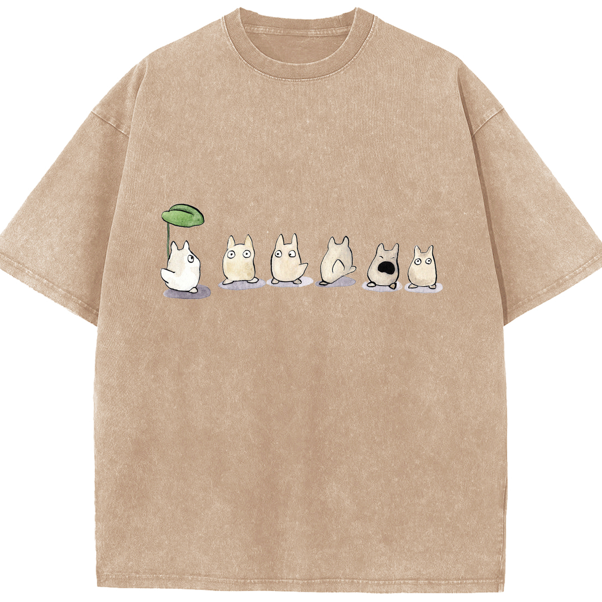 （画像用） となりのトトロ 草壁メイ 草壁サツキ My Neighbor Totoro Satsuki Kusakabe Mei Kusakabe 綿100% ヴィンテージ風 半袖Tシャツ（フロントプリント）