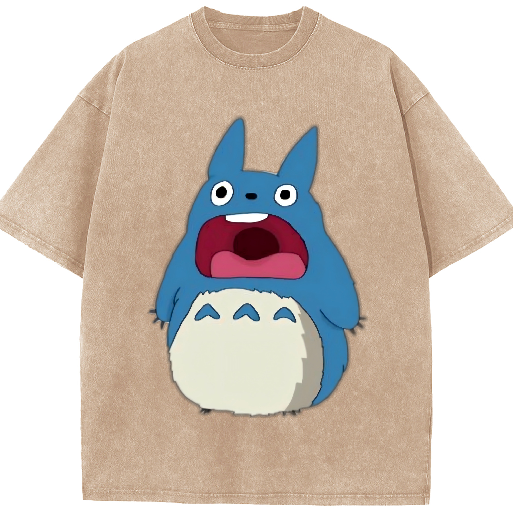 （画像用） となりのトトロ 草壁メイ 草壁サツキ My Neighbor Totoro Satsuki Kusakabe Mei Kusakabe 綿100% ヴィンテージ風 半袖Tシャツ（フロントプリント）