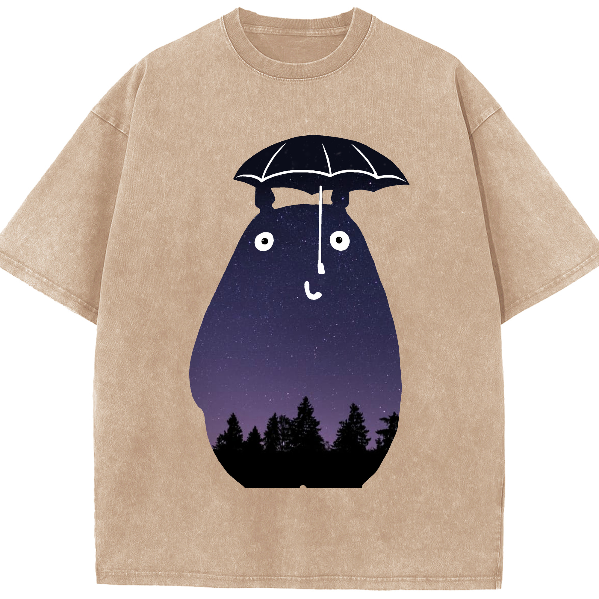 （画像用） となりのトトロ 草壁メイ 草壁サツキ My Neighbor Totoro Satsuki Kusakabe Mei Kusakabe 綿100% ヴィンテージ風 半袖Tシャツ（フロントプリント）