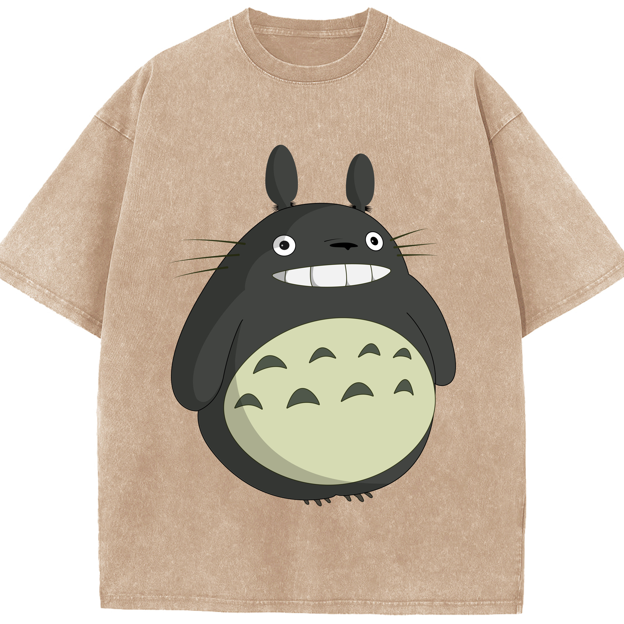 （画像用） となりのトトロ 草壁メイ 草壁サツキ My Neighbor Totoro Satsuki Kusakabe Mei Kusakabe 綿100% ヴィンテージ風 半袖Tシャツ（フロントプリント）