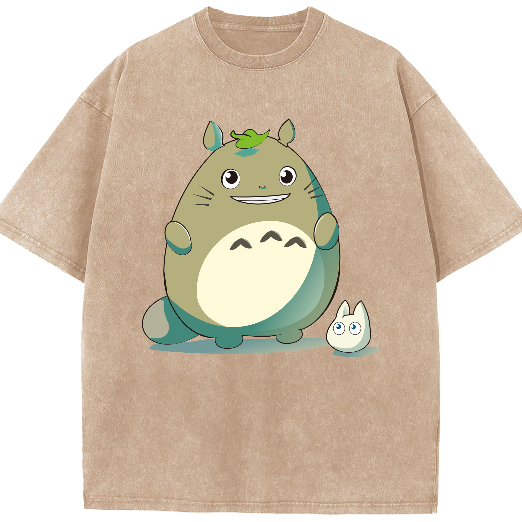 （画像用） となりのトトロ 草壁メイ 草壁サツキ My Neighbor Totoro Satsuki Kusakabe Mei Kusakabe 綿100% ヴィンテージ風 半袖Tシャツ（フロントプリント）