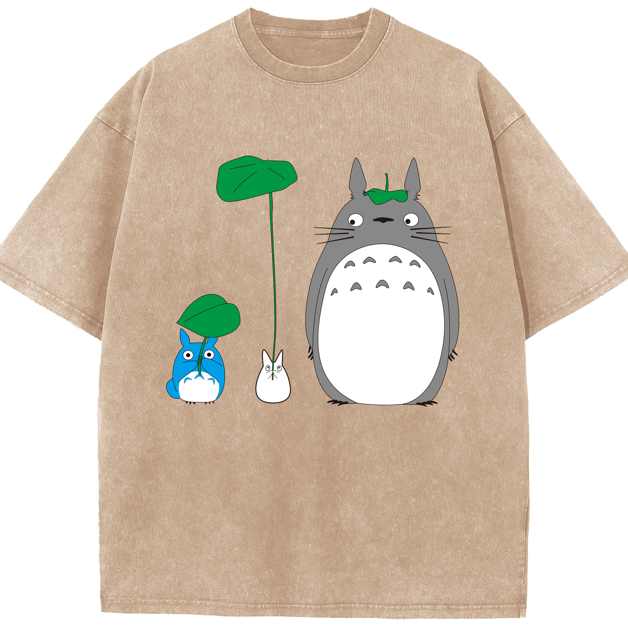 （画像用） となりのトトロ 草壁メイ 草壁サツキ My Neighbor Totoro Satsuki Kusakabe Mei Kusakabe 綿100% ヴィンテージ風 半袖Tシャツ（フロントプリント）