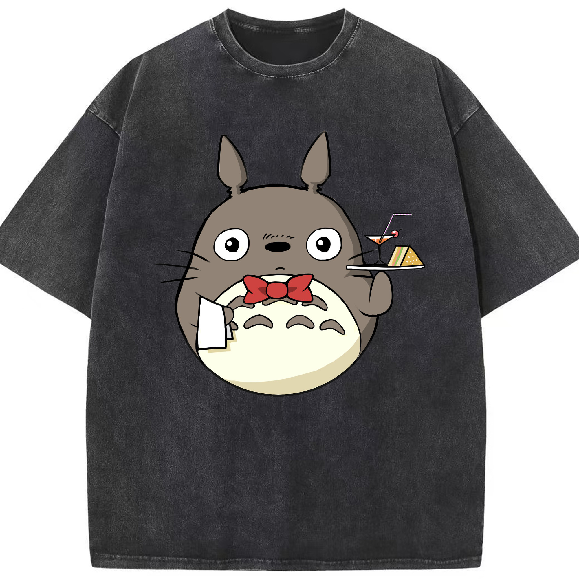 （画像用） となりのトトロ 草壁メイ 草壁サツキ My Neighbor Totoro Satsuki Kusakabe Mei Kusakabe 綿100% ヴィンテージ風 半袖Tシャツ（フロントプリント）