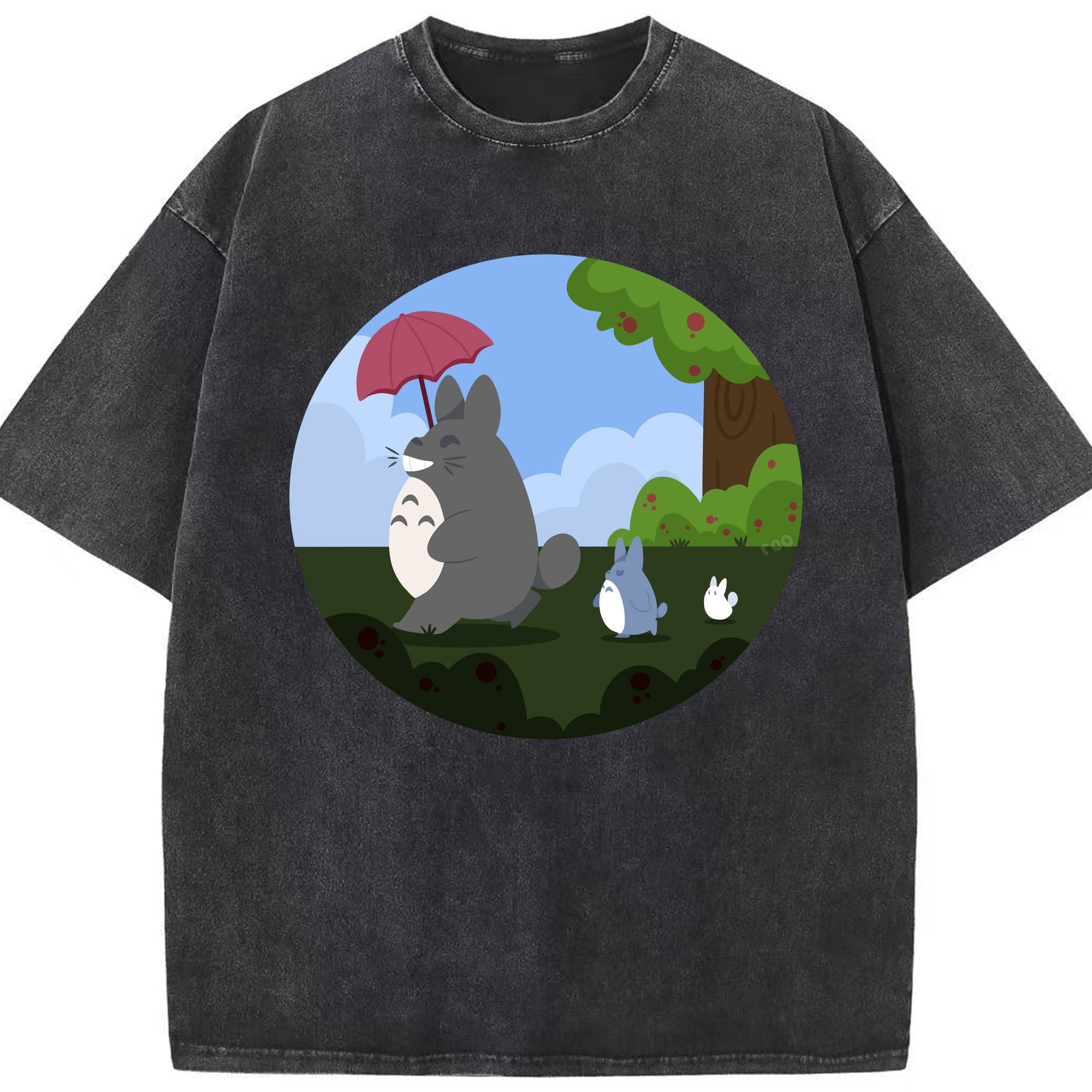 （画像用） となりのトトロ 草壁メイ 草壁サツキ My Neighbor Totoro Satsuki Kusakabe Mei Kusakabe 綿100% ヴィンテージ風 半袖Tシャツ（フロントプリント）