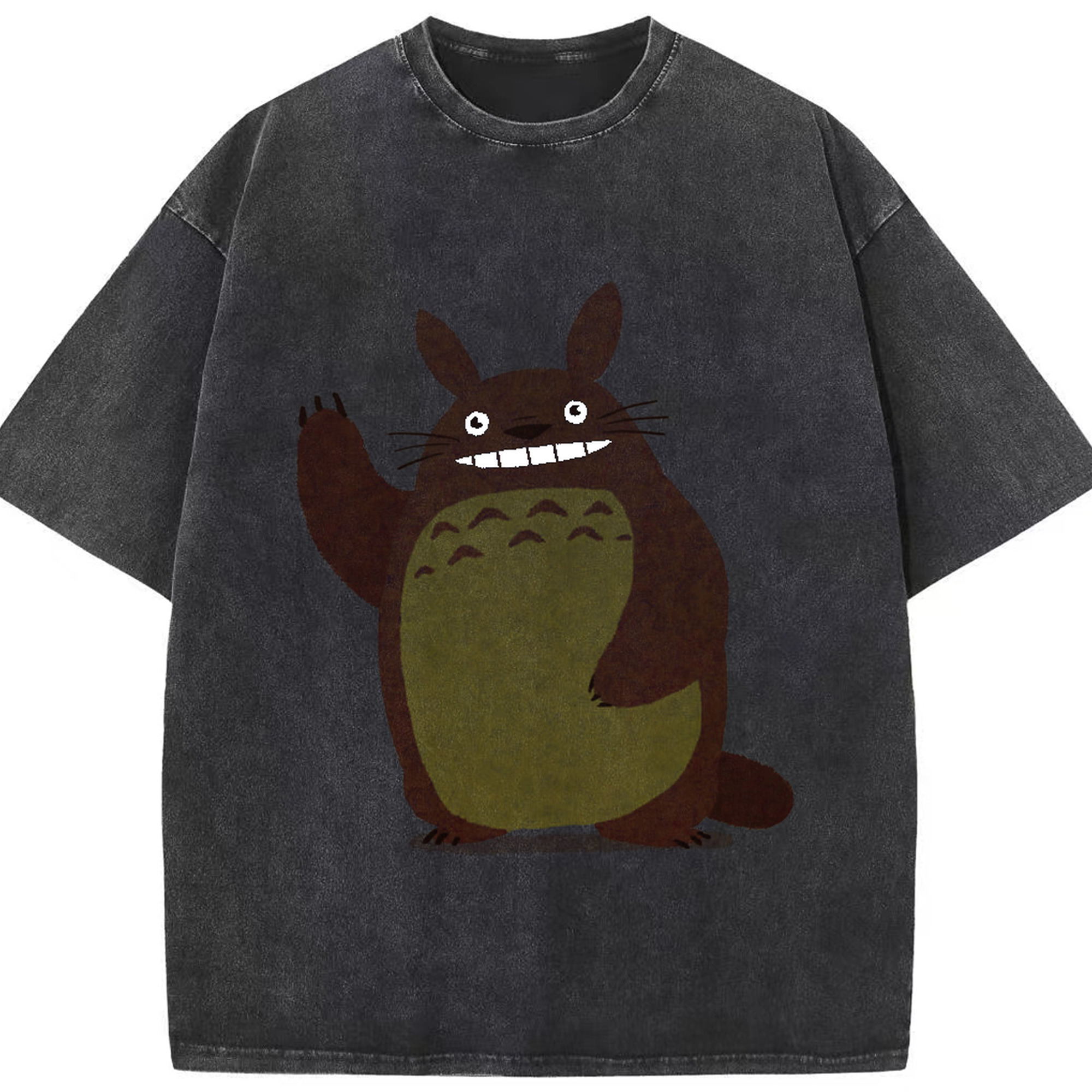 （画像用） となりのトトロ 草壁メイ 草壁サツキ My Neighbor Totoro Satsuki Kusakabe Mei Kusakabe 綿100% ヴィンテージ風 半袖Tシャツ（フロントプリント）