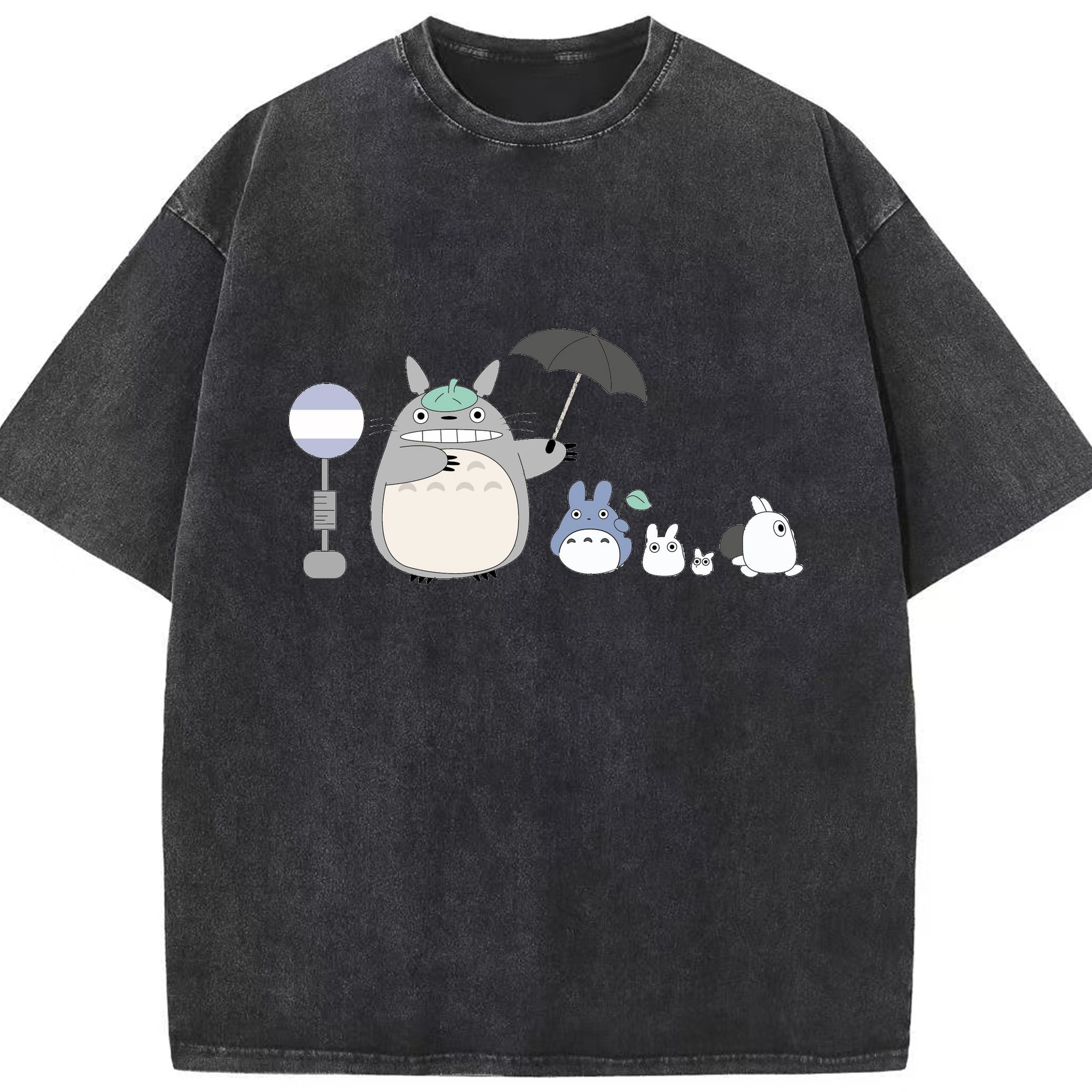 （画像用） となりのトトロ 草壁メイ 草壁サツキ My Neighbor Totoro Satsuki Kusakabe Mei Kusakabe 綿100% ヴィンテージ風 半袖Tシャツ（フロントプリント）