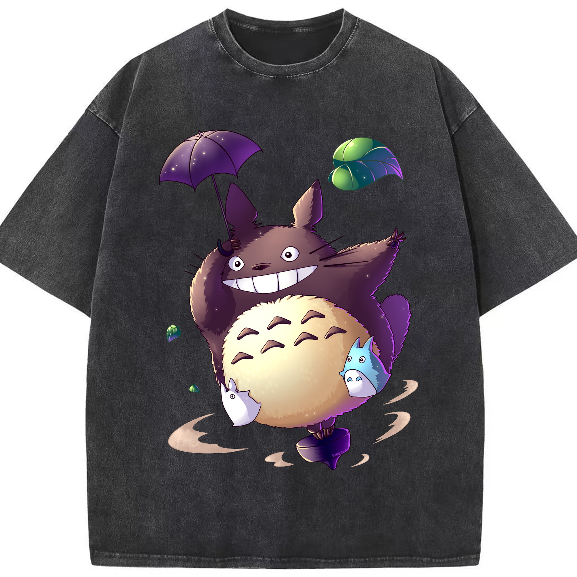 （画像用） となりのトトロ 草壁メイ 草壁サツキ My Neighbor Totoro Satsuki Kusakabe Mei Kusakabe 綿100% ヴィンテージ風 半袖Tシャツ（フロントプリント）