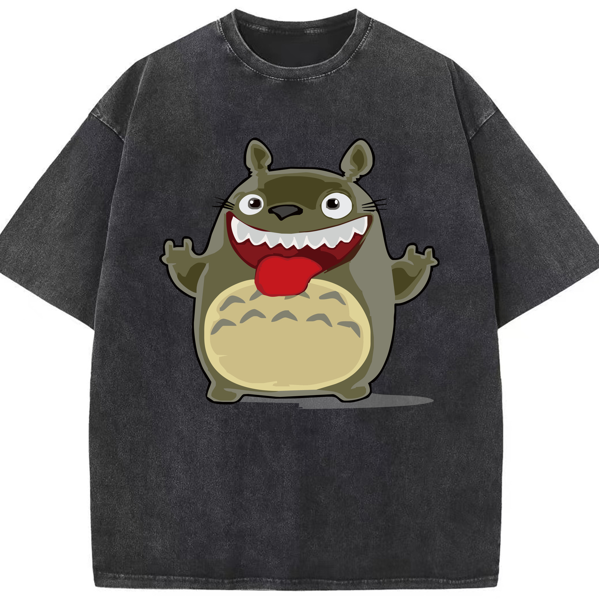 （画像用） となりのトトロ 草壁メイ 草壁サツキ My Neighbor Totoro Satsuki Kusakabe Mei Kusakabe 綿100% ヴィンテージ風 半袖Tシャツ（フロントプリント）