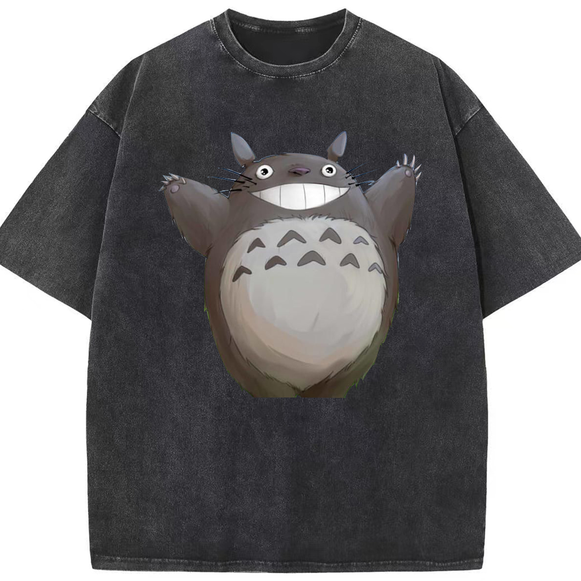 （画像用） となりのトトロ 草壁メイ 草壁サツキ My Neighbor Totoro Satsuki Kusakabe Mei Kusakabe 綿100% ヴィンテージ風 半袖Tシャツ（フロントプリント）