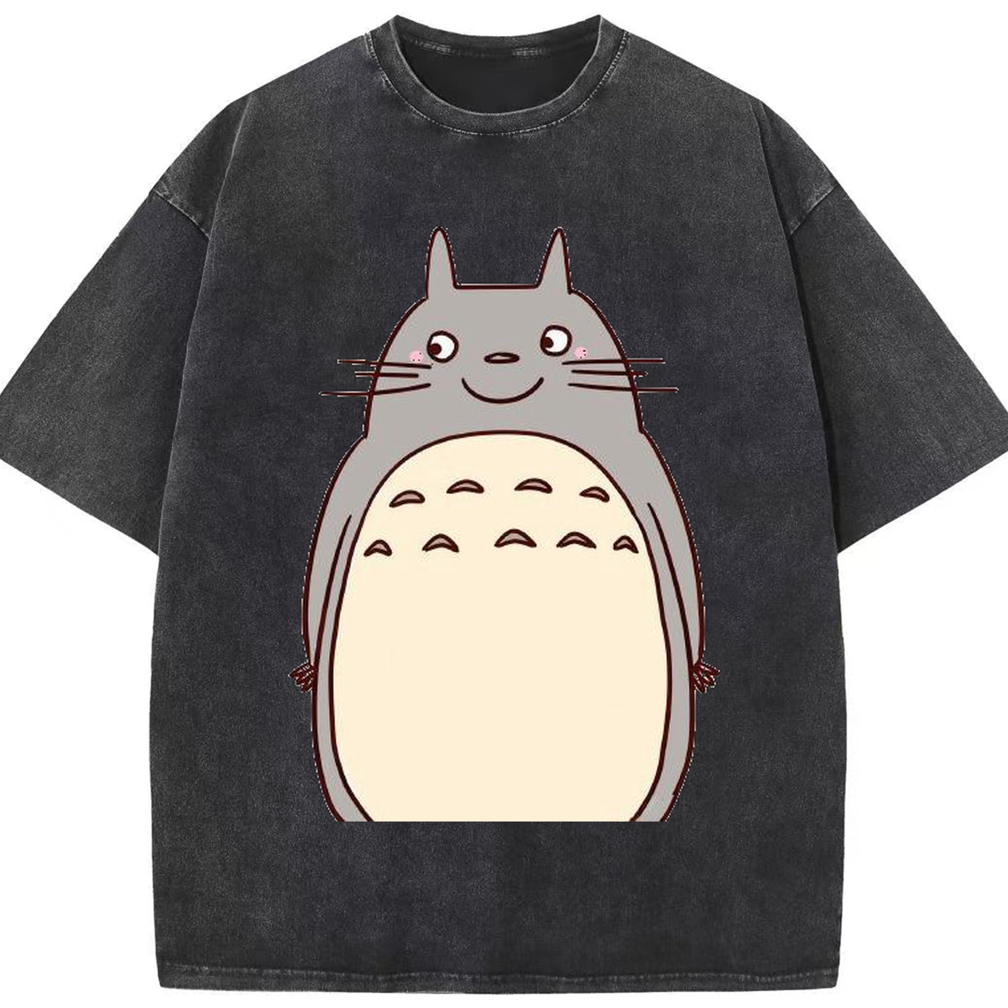 （画像用） となりのトトロ 草壁メイ 草壁サツキ My Neighbor Totoro Satsuki Kusakabe Mei Kusakabe 綿100% ヴィンテージ風 半袖Tシャツ（フロントプリント）