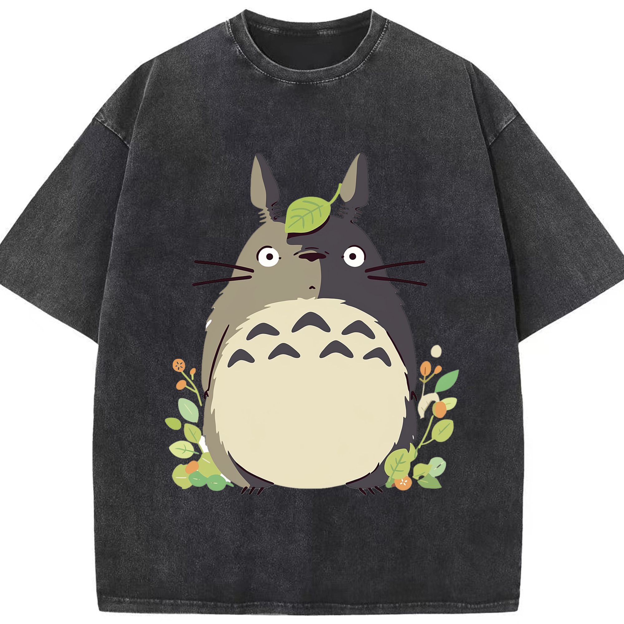 （画像用） となりのトトロ 草壁メイ 草壁サツキ My Neighbor Totoro Satsuki Kusakabe Mei Kusakabe 綿100% ヴィンテージ風 半袖Tシャツ（フロントプリント）