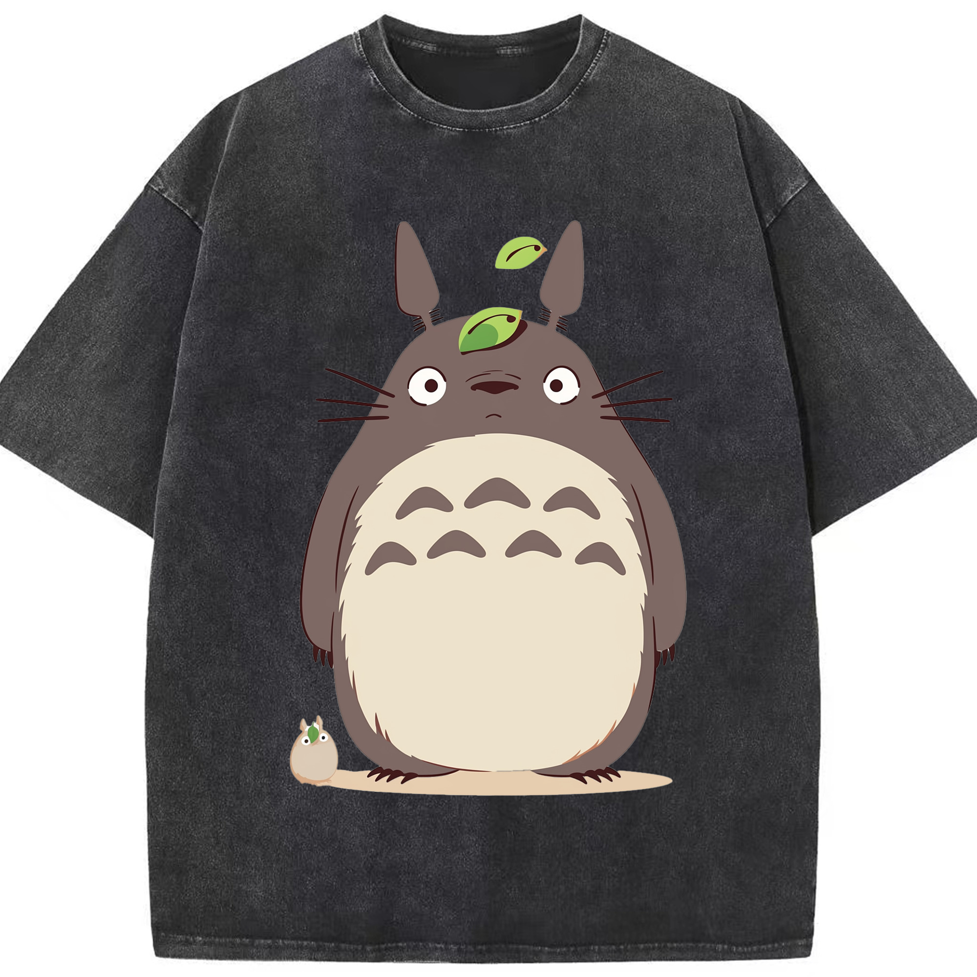 （画像用） となりのトトロ 草壁メイ 草壁サツキ My Neighbor Totoro Satsuki Kusakabe Mei Kusakabe 綿100% ヴィンテージ風 半袖Tシャツ（フロントプリント）