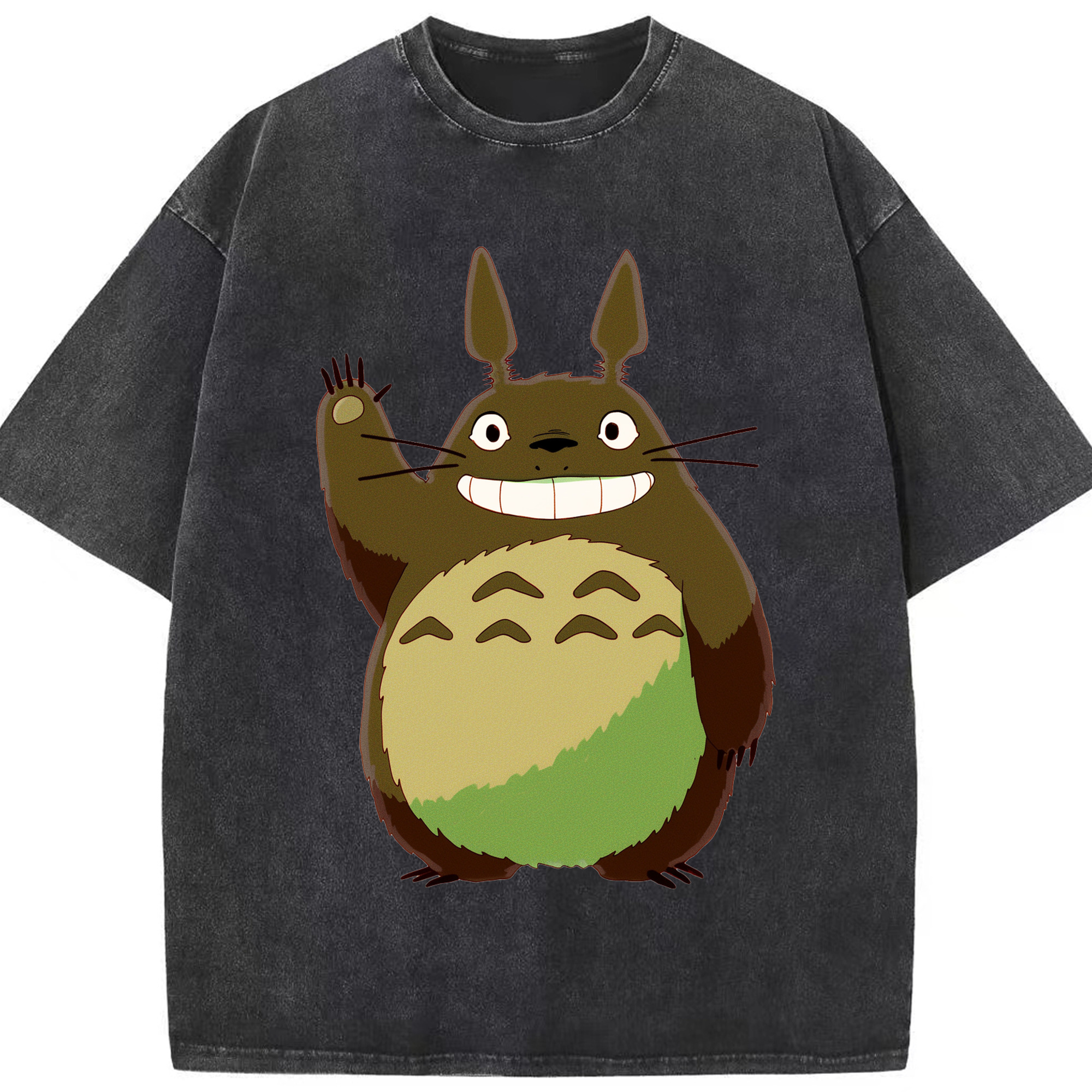 （画像用） となりのトトロ 草壁メイ 草壁サツキ My Neighbor Totoro Satsuki Kusakabe Mei Kusakabe 綿100% ヴィンテージ風 半袖Tシャツ（フロントプリント）