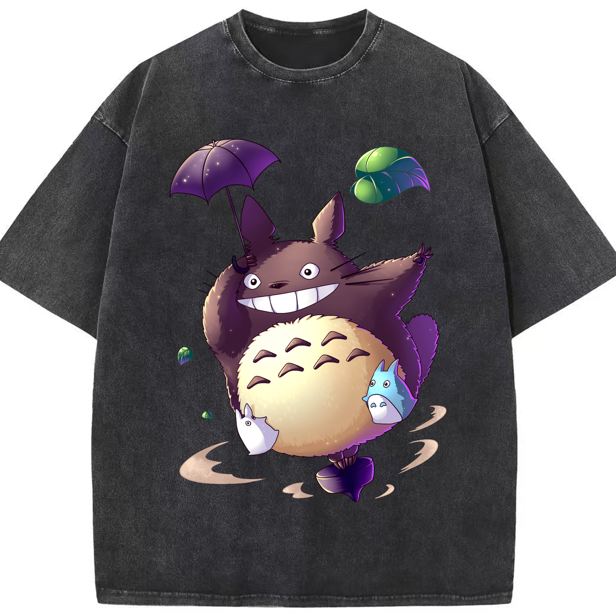 （画像用） となりのトトロ 草壁メイ 草壁サツキ My Neighbor Totoro Satsuki Kusakabe Mei Kusakabe 綿100% ヴィンテージ風 半袖Tシャツ（フロントプリント）